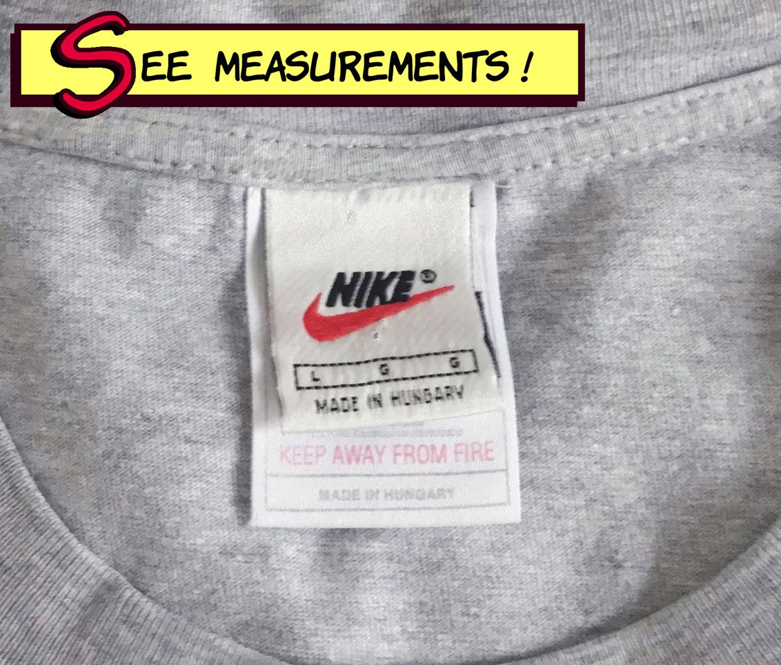Nike Vintage 90s NIKE AIR T shirt White tag Central Swoosh Tee Size US L / EU 52-54 / 3 - 4 Thumbnail