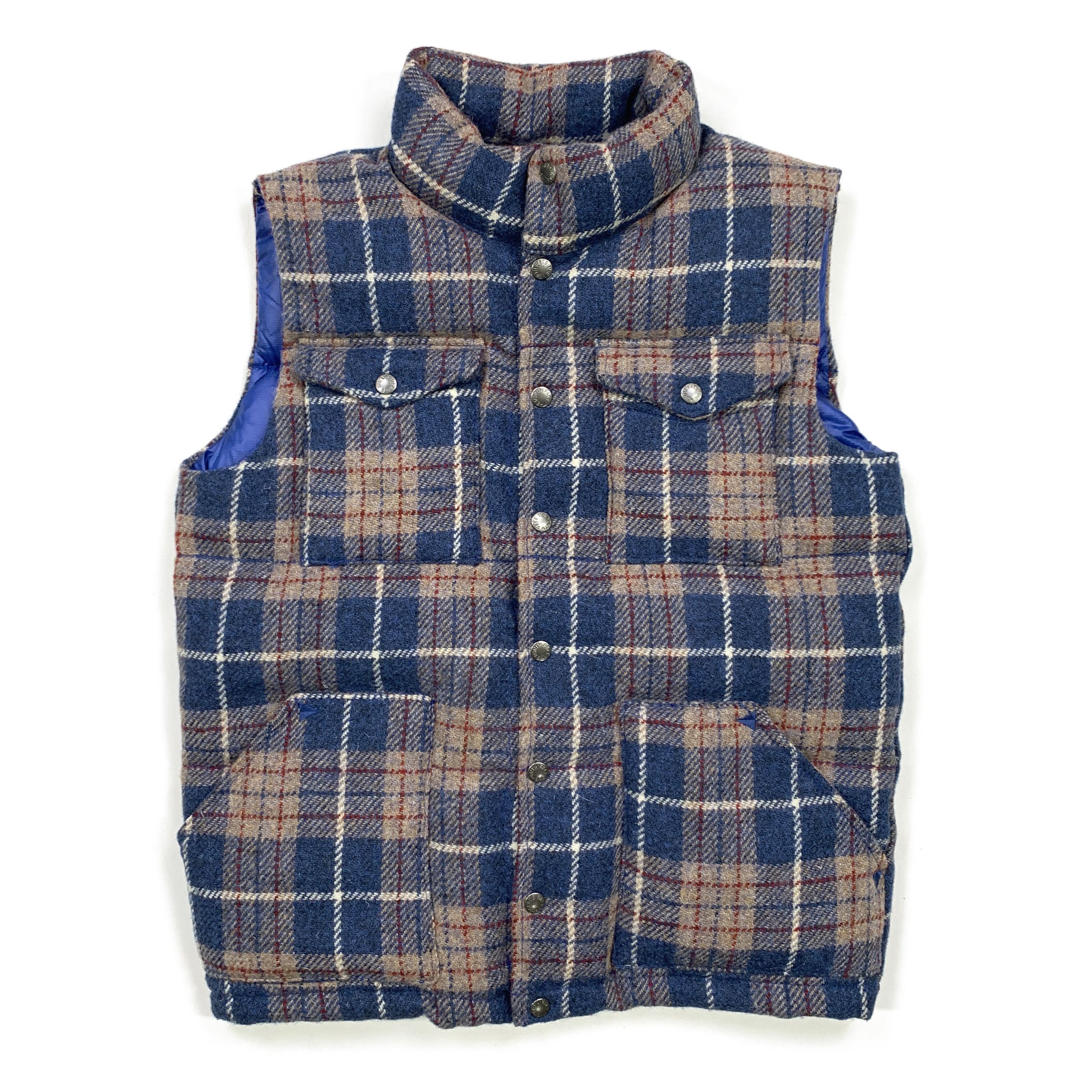 THE NORTH FACE Harris Tweed ベスト THE NORTH FACE PURPLE LABEL x Harris Tweed Down Vest Check Wool