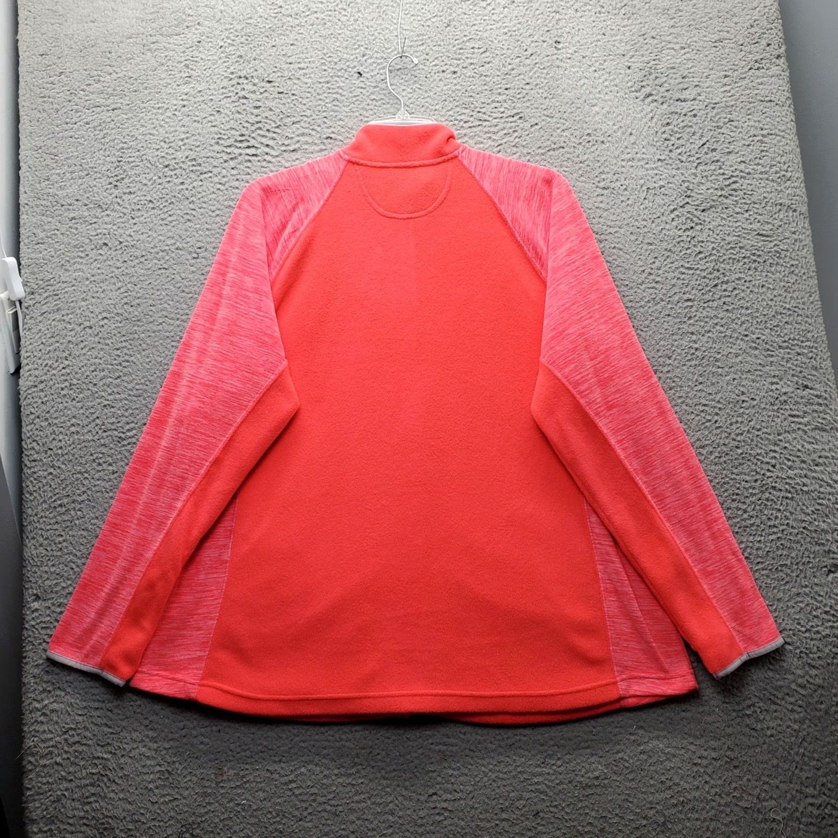 Tek Gear Nike Tek Gear Fleece Activewear Jacket Womens Size 3X Pink Long Sleeve Mock Neck Full Zip Jacket Size XXL / US 16-18 / IT 52-54 - 2 Thumbnail
