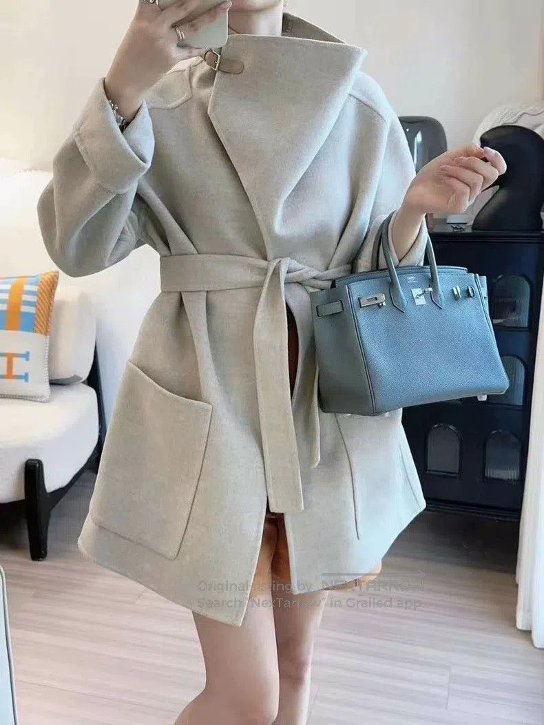 Hermes Hermes Cashmere Coat with Double Faced Cashmere and Collar Size XS / US 0-2 / IT 36-38 - 2 Thumbnail