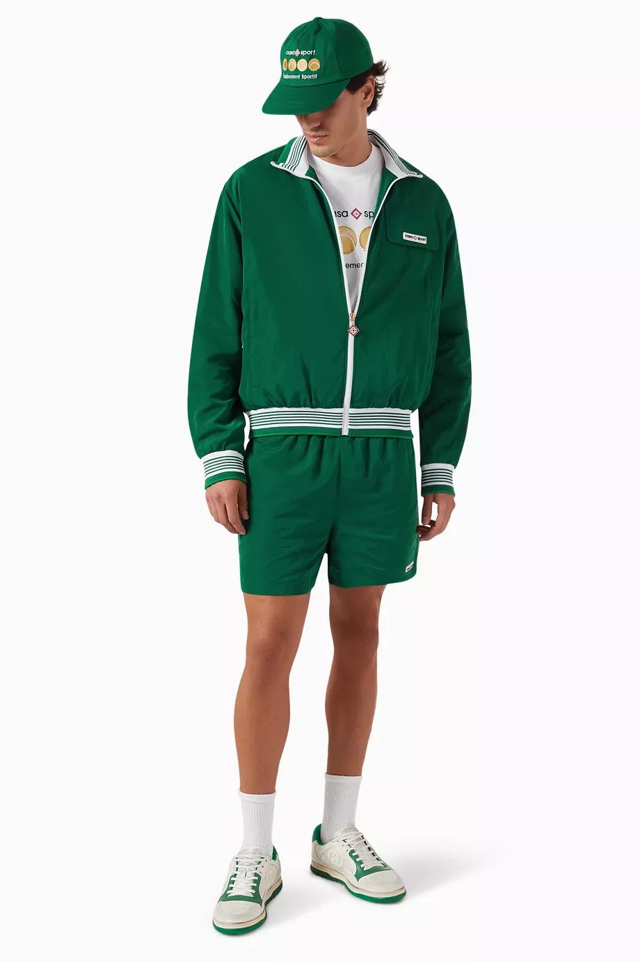 Casablanca o1mle0326 Shell Suit Track Jacket in Green Size US M / EU 48-50 / 2 - 4 Thumbnail