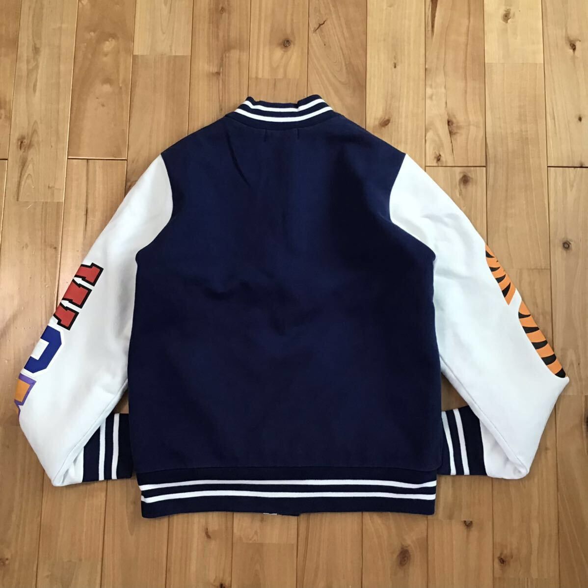Bape BAPE SHARK SWEAT VARSITY JACKET a bathing ape Size US S / EU 44-46 / 1 - 4 Thumbnail