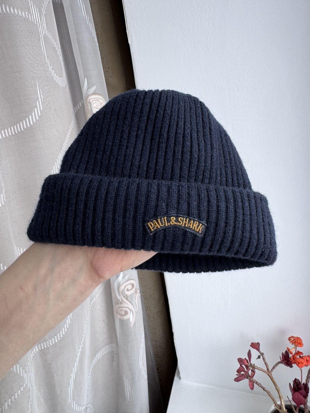 Paul & Shark Vintage Paul Shark Beanie Hat Navy Blue Wool Cousteau Mini Size ONE SIZE - 3 Thumbnail