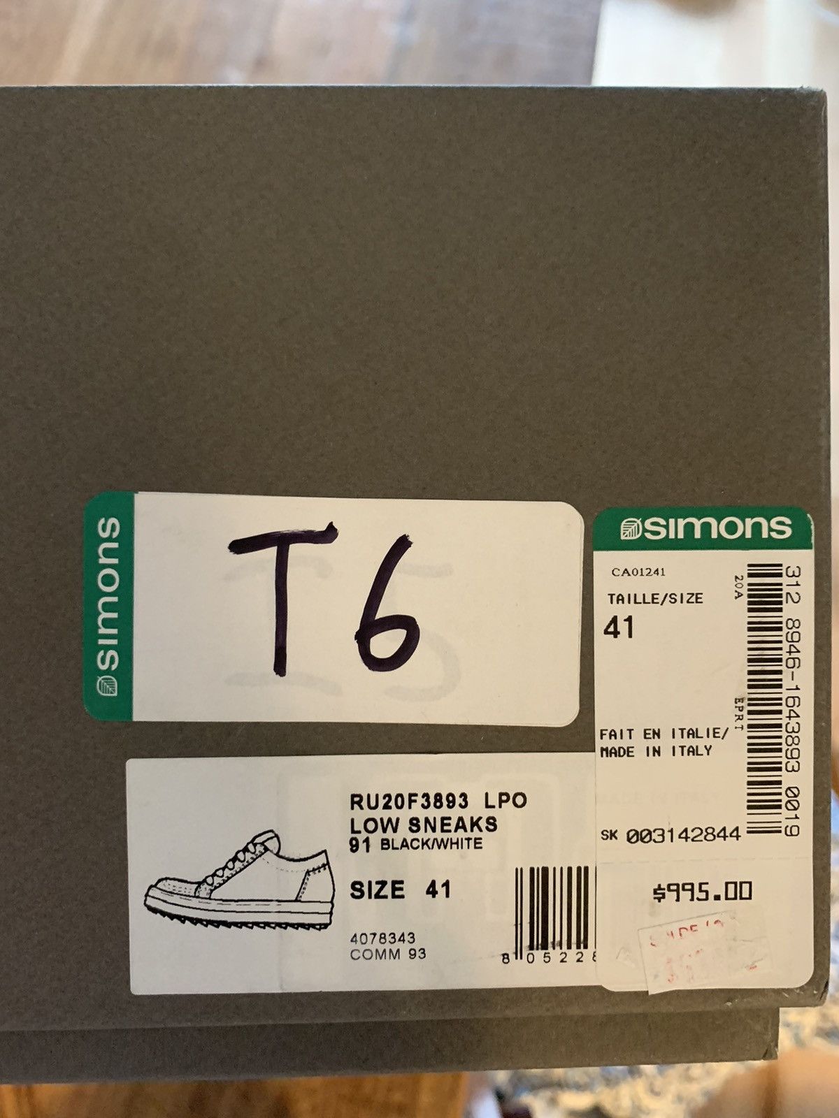Rick Owens Rick Owens mainline low top Size US 8 / EU 41 - 5 Thumbnail
