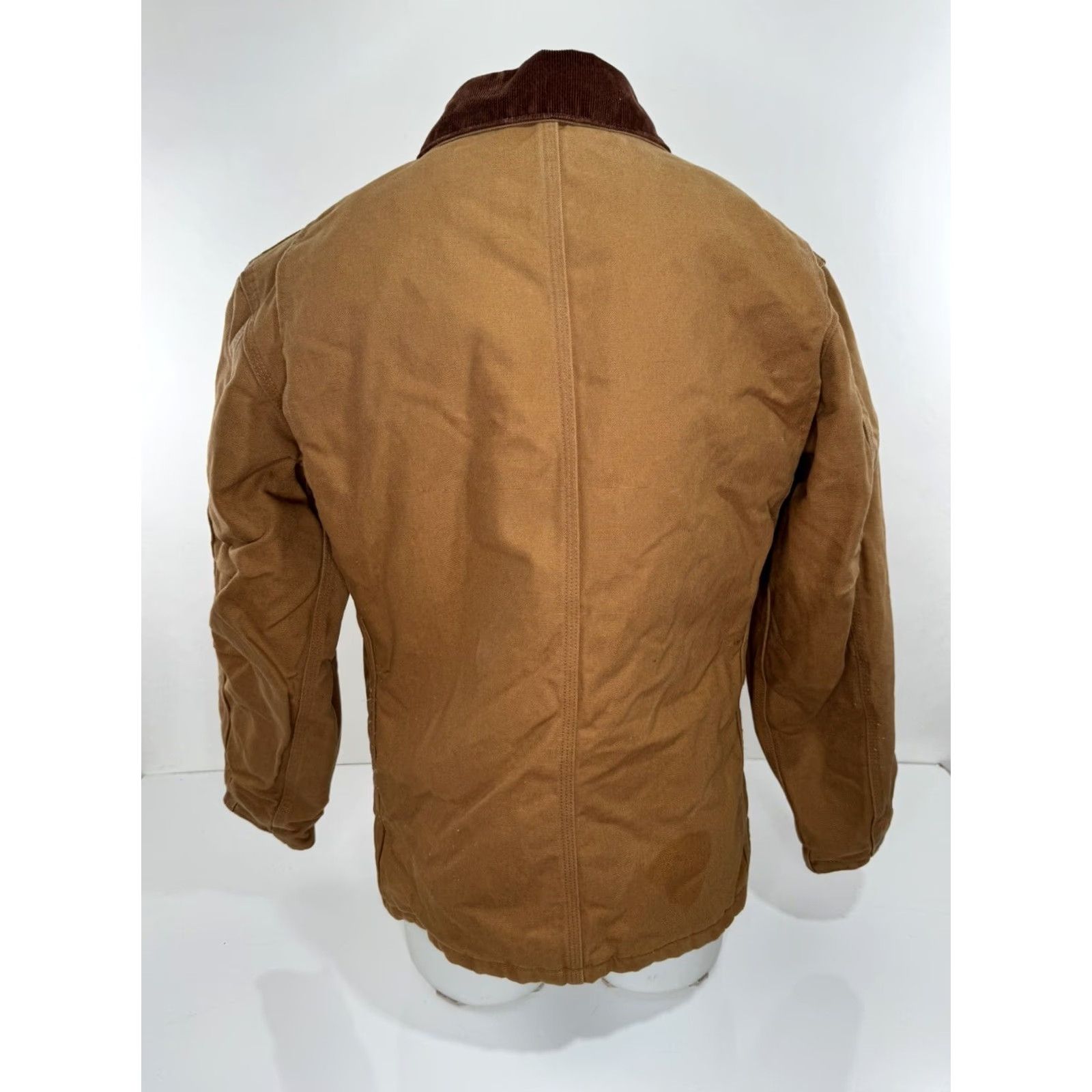 Carhartt Carhartt Canvas Cotton Mens S Ranch Field Lined Work Jacket Brown - 21" Pit 28" Length 24" Sleeve - Canvas Cotton Jacket Mens S Ranch Vintage? (no) Size US S / EU 44-46 / 1 - 5 Thumbnail
