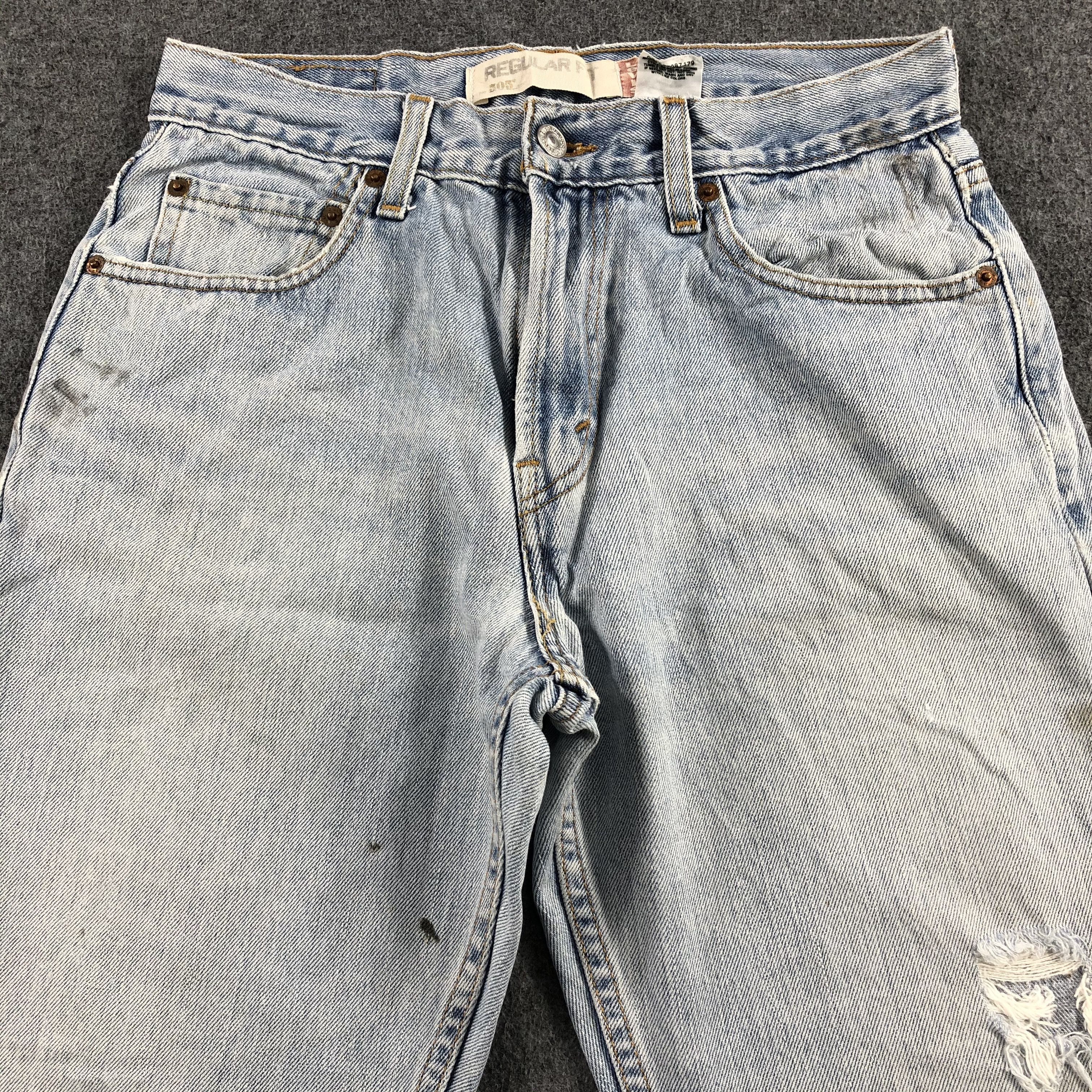 Levi's Vintage Light Wash Levis 505 Jeans-J2238 Size US 29 - 3 Thumbnail