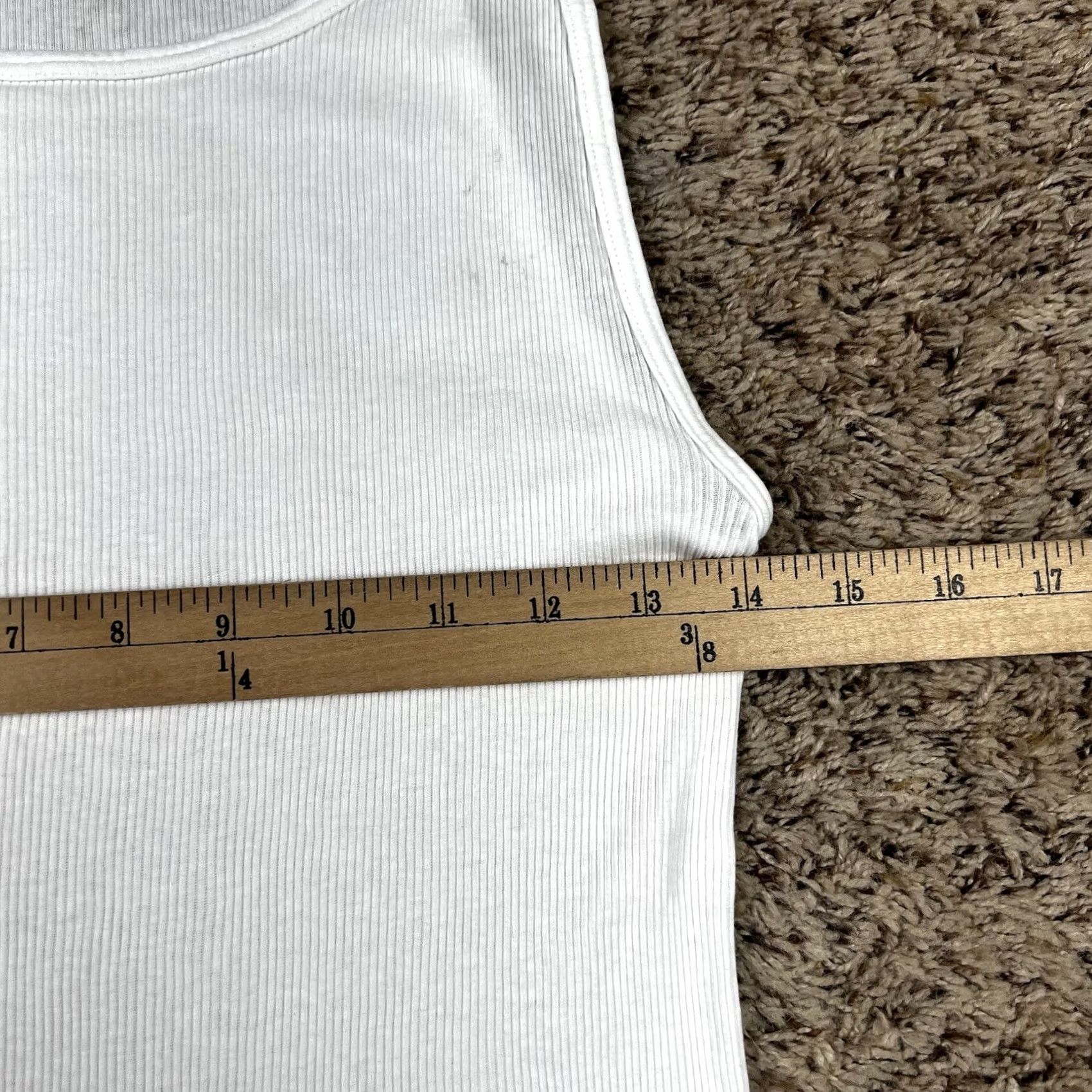 Jockey VINTAGE Jockey Tank Top Shirt XL Tall 100% Cotton Made USA Undershirt Unisex Adults Slim Fit White 90s Shirt Men Women Size US XL / EU 56 / 4 - 5 Thumbnail