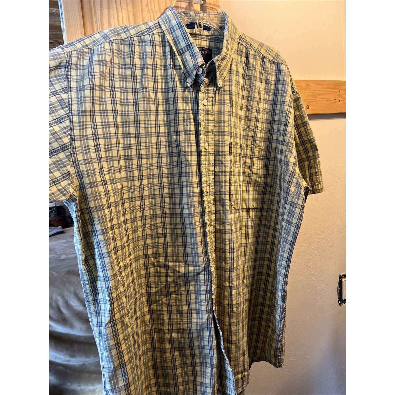 Pendleton Pendleton Men’s Large Yellow Check SS Button Up Cotton Shirt Size US L / EU 52-54 / 3 - 2 Thumbnail
