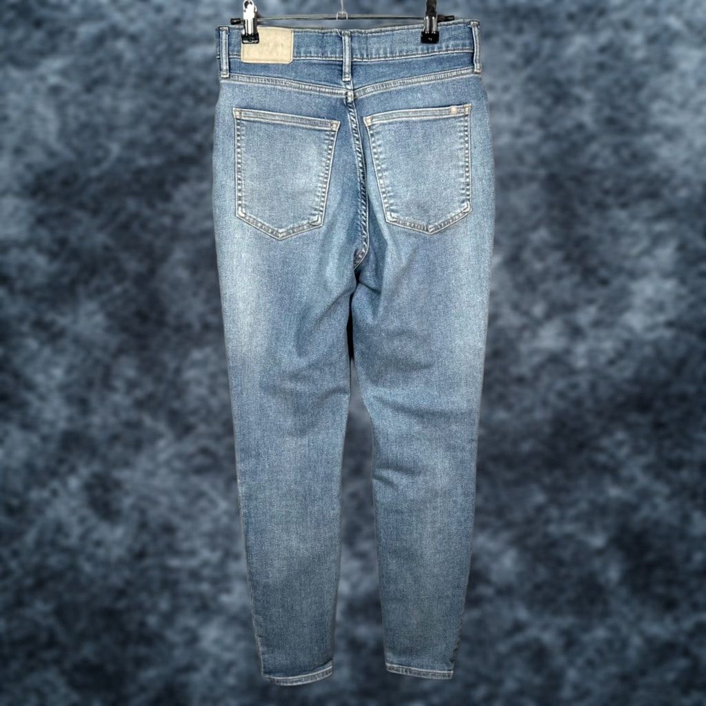 Everlane Everlane Womens Size 28 The Way High Skinny Jeans Organic Denim Blue Cotton Blend Denim Stretch 5-Pocket Womens Jeans Boys Womens 28? Size 28" / US 6 / IT 42 - 1 Thumbnail