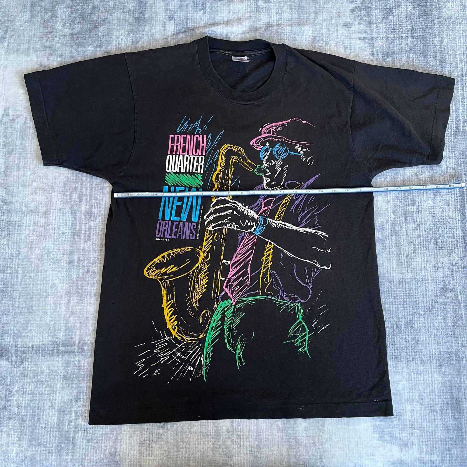 Fruit Of The Loom Vintage Single Stitch Jazz Tee – Size- Large Size US XL / EU 56 / 4 - 5 Thumbnail