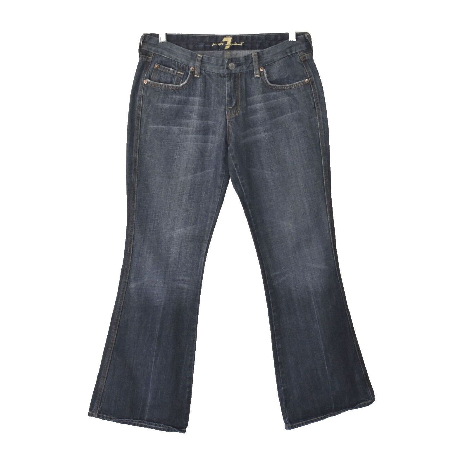 7 For All Mankind Vintage SEVEN FOR ALL MANKIND Crystal A Pocket Flare Jean 30 Size 30" / US 8 / IT 44 - 1 Thumbnail