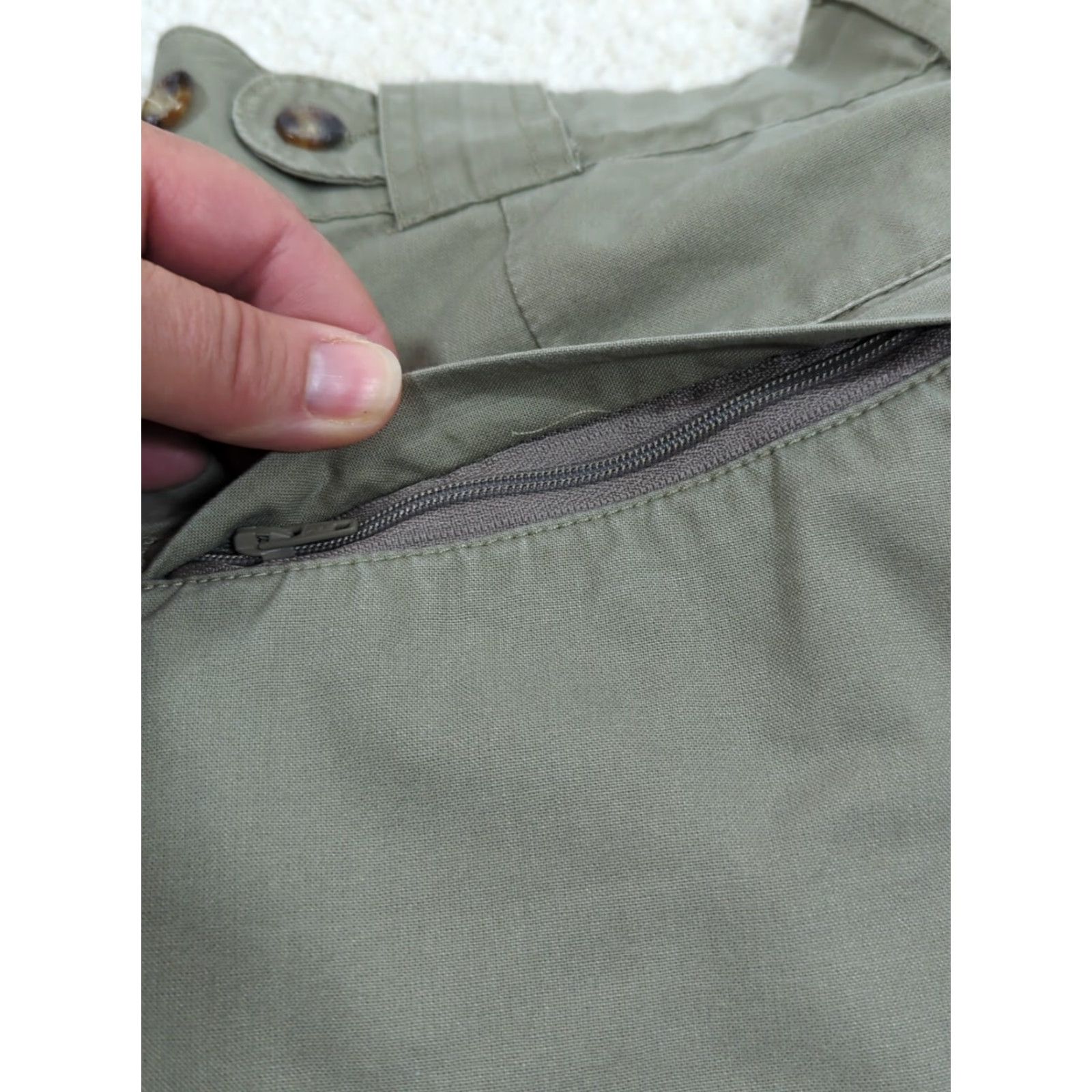Vintage Cabela's Outdoors Pants Cargo Straight 32 Regular Brown 100% Cotton Canvas Zipper Button Pockets Outdoor Hiking Camping Mens Size US 32 / EU 48 - 6 Thumbnail