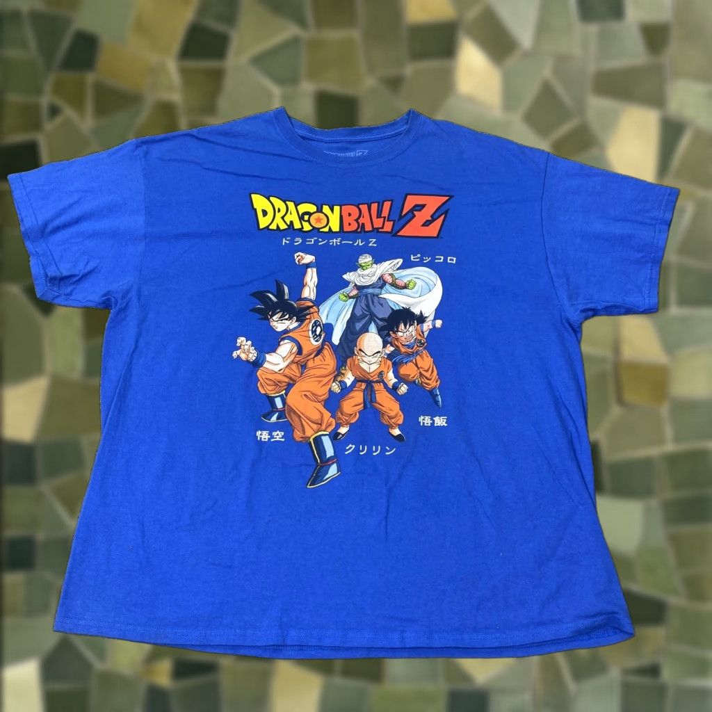 Ripple Junction VINTAGE? [No] Dragon Ball Z Shirt 2XL Blue Goku Piccolo Gohan Krillin Graphic Tee Men T-Shirt Size US XXL / EU 58 / 5 - 1 Thumbnail