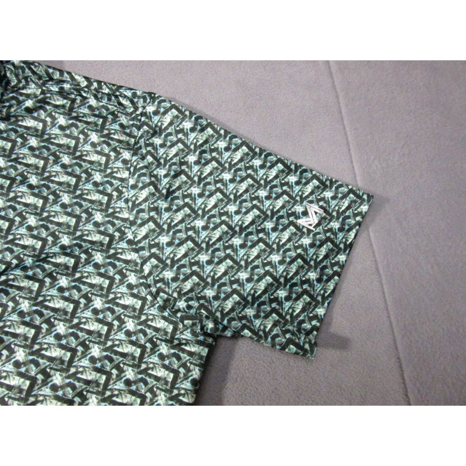 Vintage Maelreg Polo Shirt Mens Large Green Geometric Logo Performance Golf Short Sleeve Size US L / EU 52-54 / 3 - 4 Thumbnail