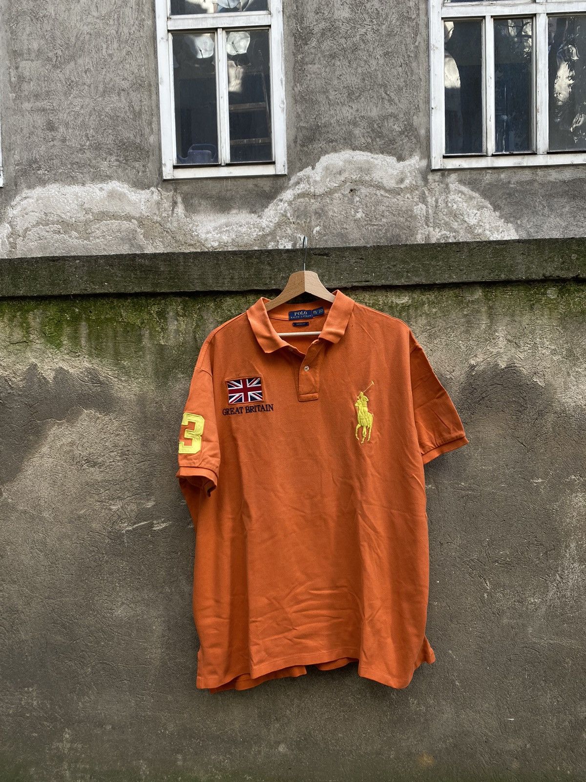Polo Ralph Lauren × Vintage Polo Ralph Lauren Great Britain Embroidered Logo Polo Size US XXL / EU 58 / 5 - 2 Thumbnail