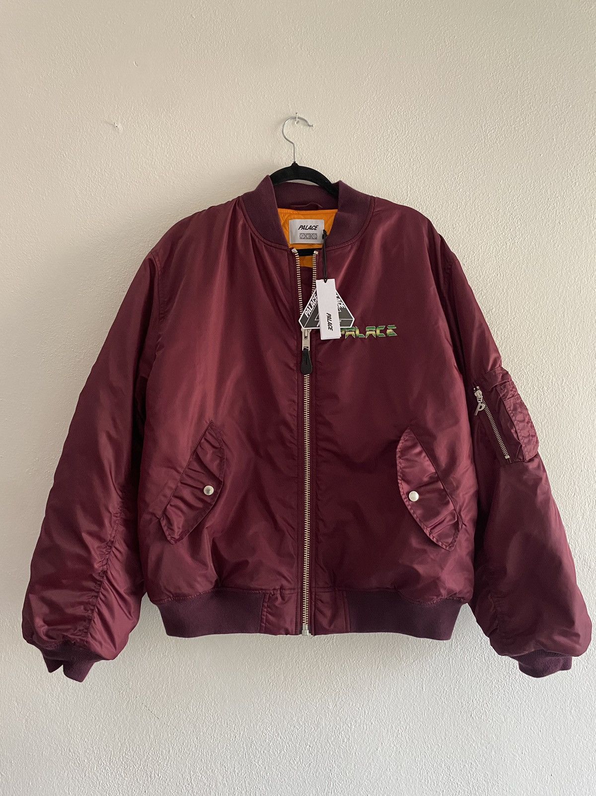 Palace x PEZ “Pezman” MA-1 Bomber – FW21 - Burgundy