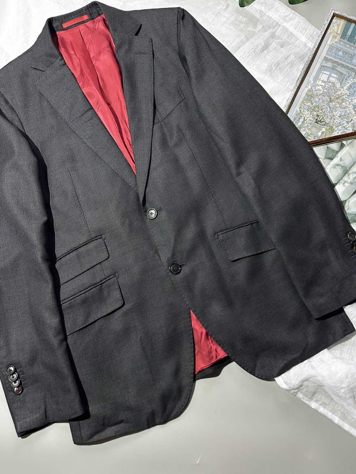 Suitsupply Blazer Pure Wool Super 150's Vitale Barberis Canonico Italy Size 48R - 3 Thumbnail
