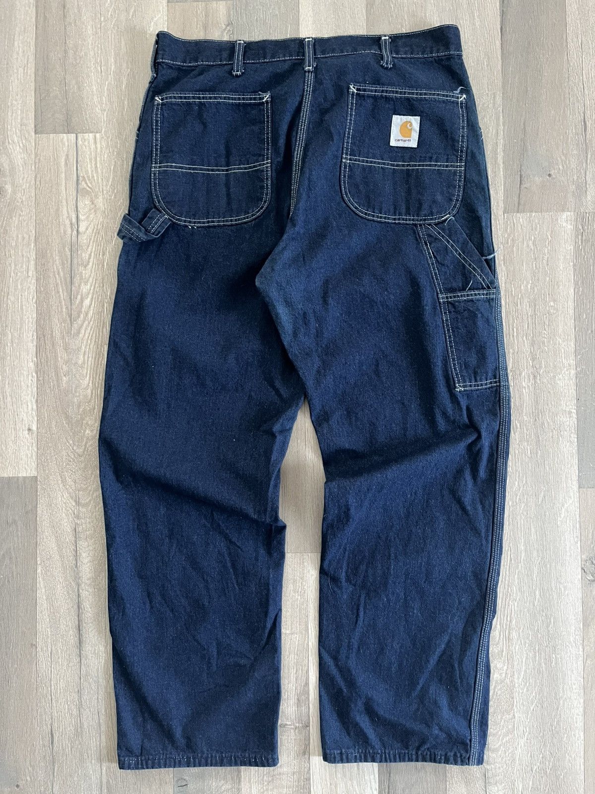 Carhartt Vintage 80s Carhartt Contrast Stitch Carpenter Pants Size US 38 / EU 54 - 2 Thumbnail