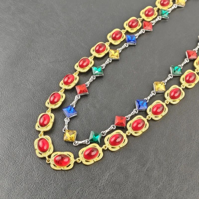 Jewelry Multicolored Agate Pants Chain Size ONE SIZE - 2 Thumbnail