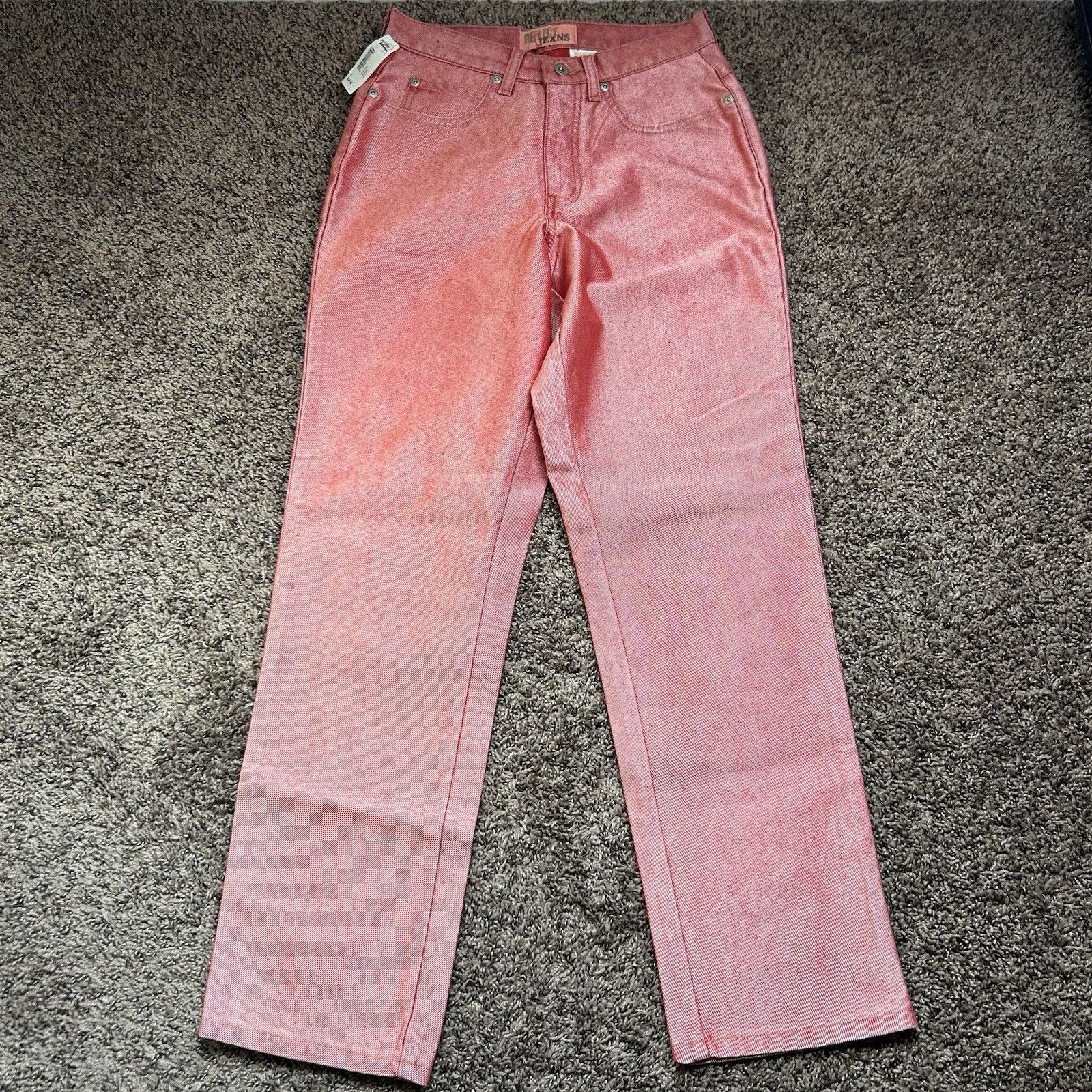 Other Vintage Reflect Jeans Red/Pink Metallic Womens Size 6 Size 28" / US 6 / IT 42 - 1 Thumbnail