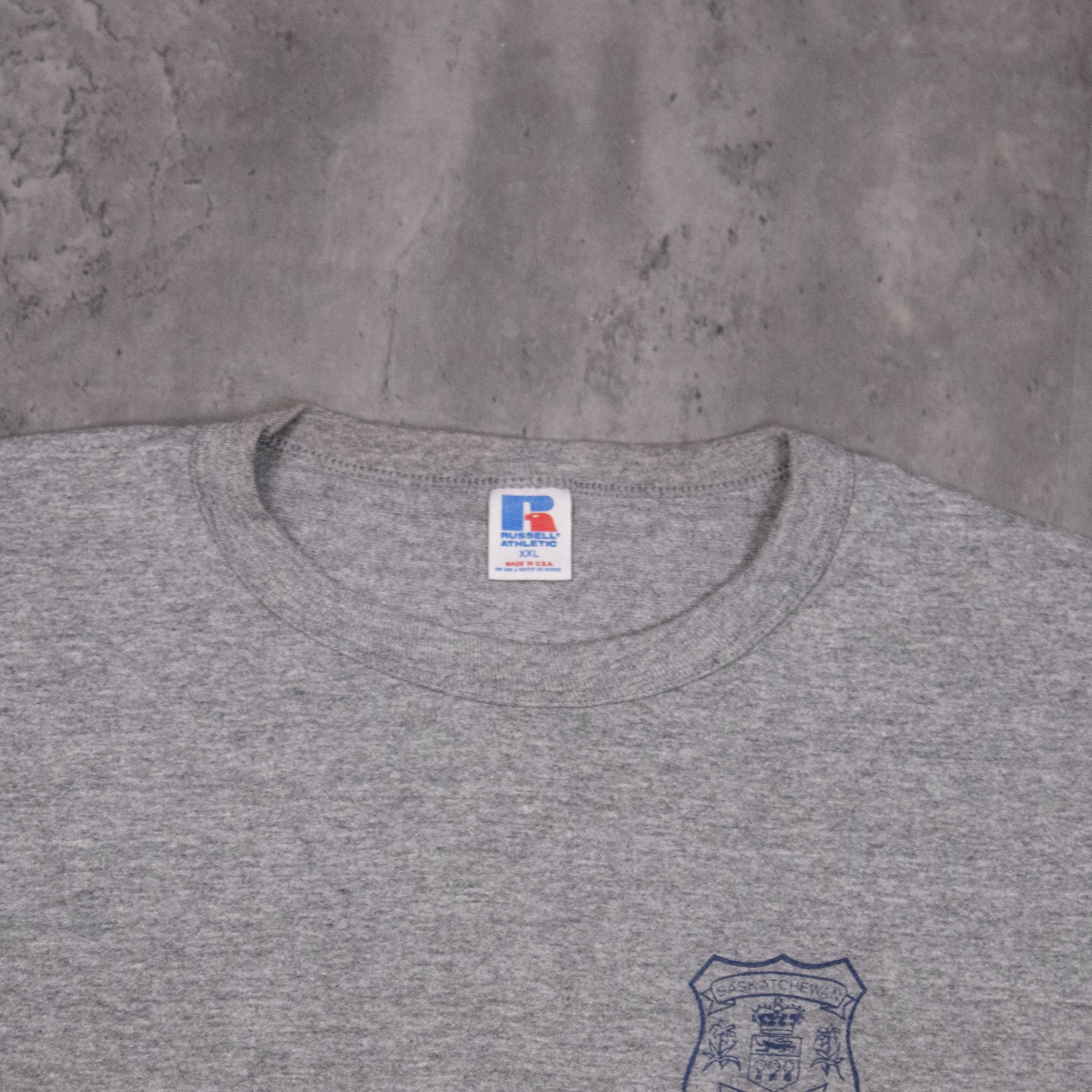Russell Athletic × Vintage Vintage 1990s Russel Athleti Saskatchewan Police College Single Stitch Tee Size US XL / EU 56 / 4 - 5 Thumbnail