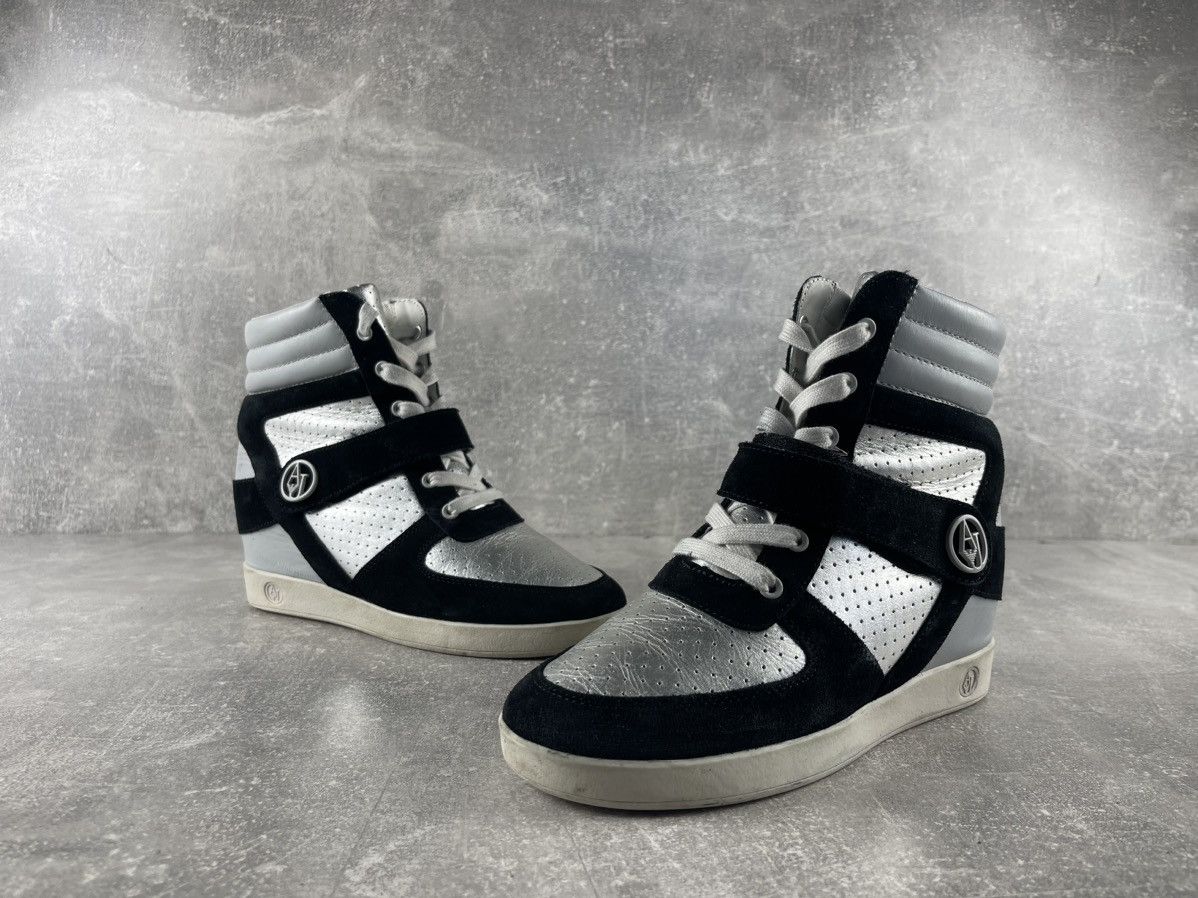 Armani Armani Jeans Y2K Archives Wedge Heel High Top Sneakers Shoes Size US 9 / IT 39 - 4 Thumbnail