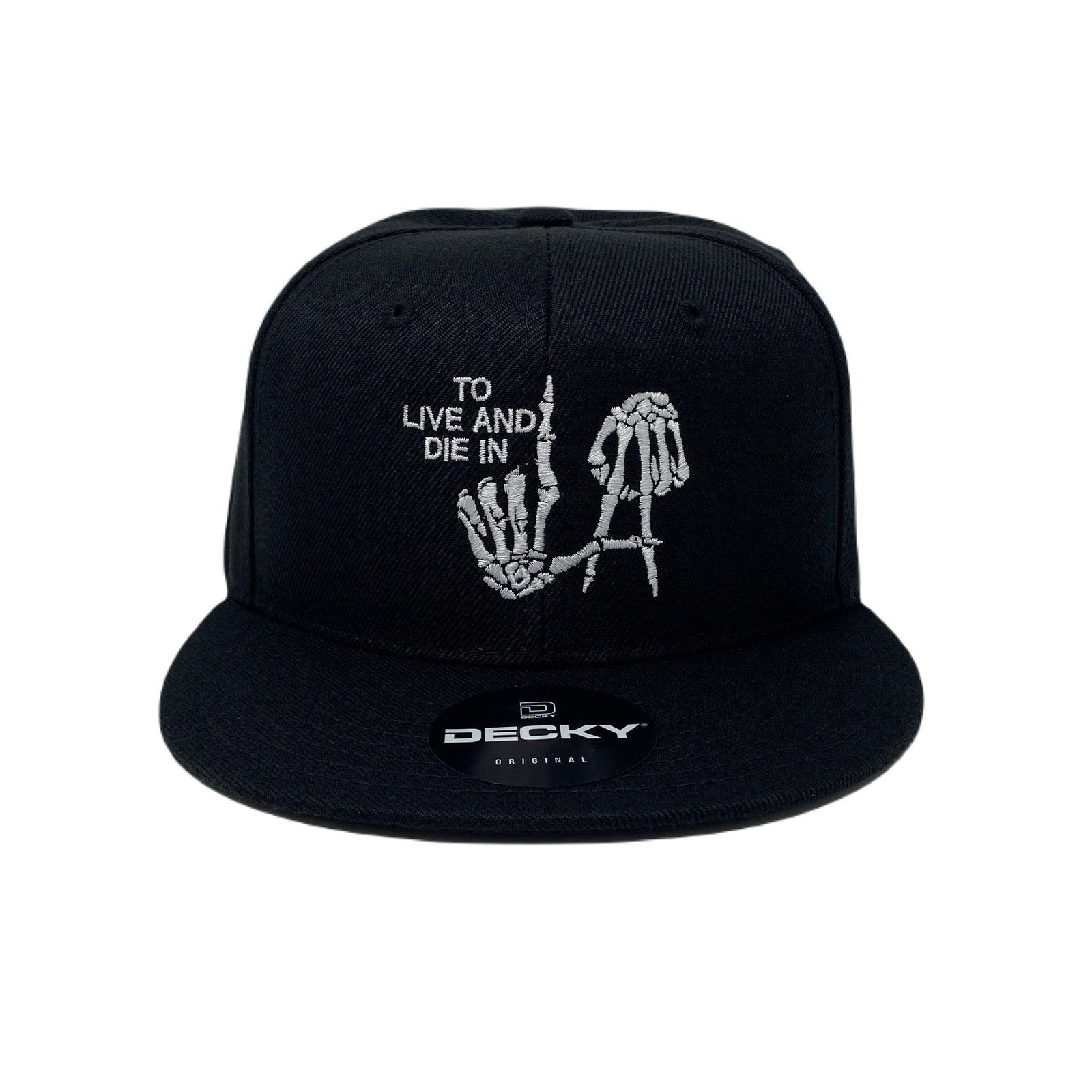 Other To Live And Die In LA White Snapback Hat All Black Size ONE SIZE - 2 Thumbnail