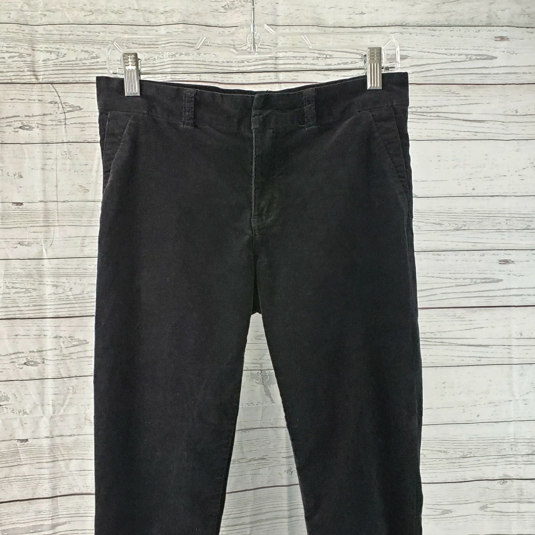 Vintage VINTAGE Kut from the Kloth Womens Pants Skinny Black Velvet Mid Rise 4 Adult Womens Boots? Size 27" / US 4 / IT 40 - 2 Thumbnail