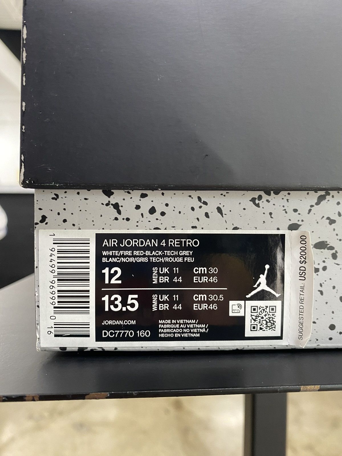 Jordan Brand Air Jordan 4 Fire Red Sz. 12 Size US 12 / EU 45 - 9 Thumbnail