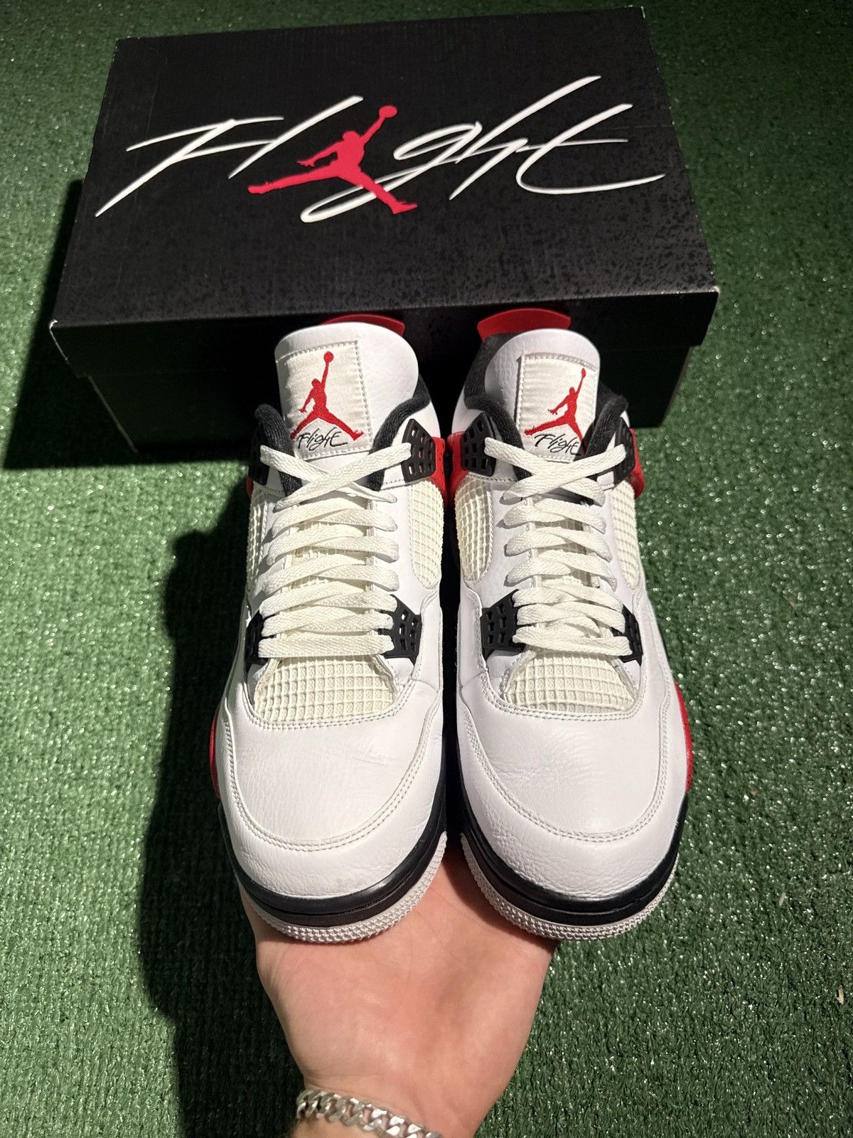 Jordan Brand Jordan 4 red cement Size US 11.5 / EU 44-45 - 2 Thumbnail