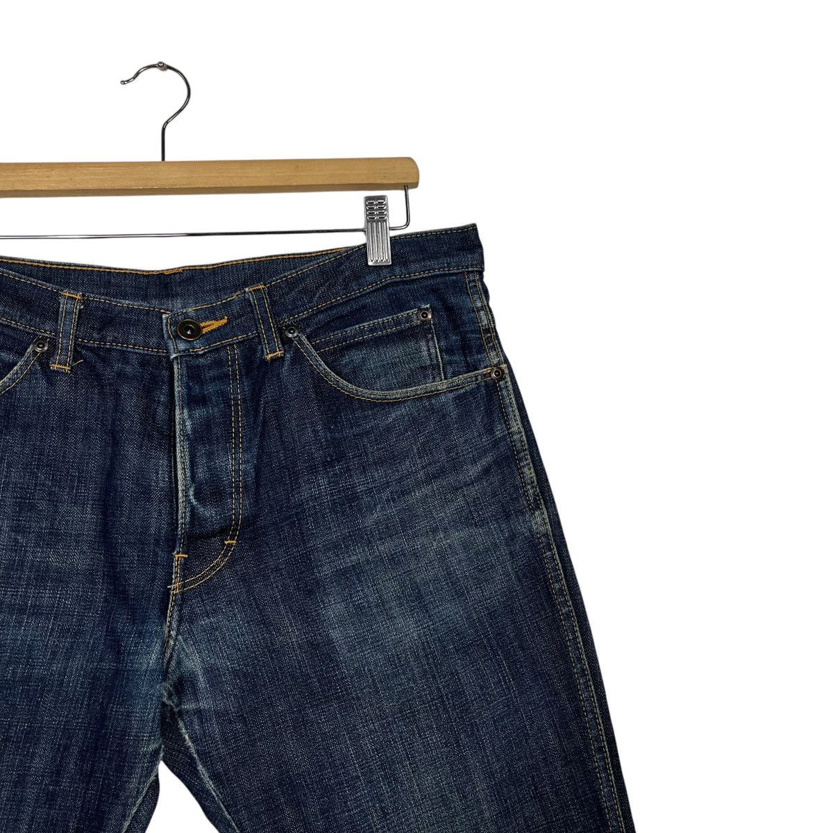 20471120 Vintage Stiff Denim Jeans Size 34" / US 12 / IT 48 - 5 Thumbnail