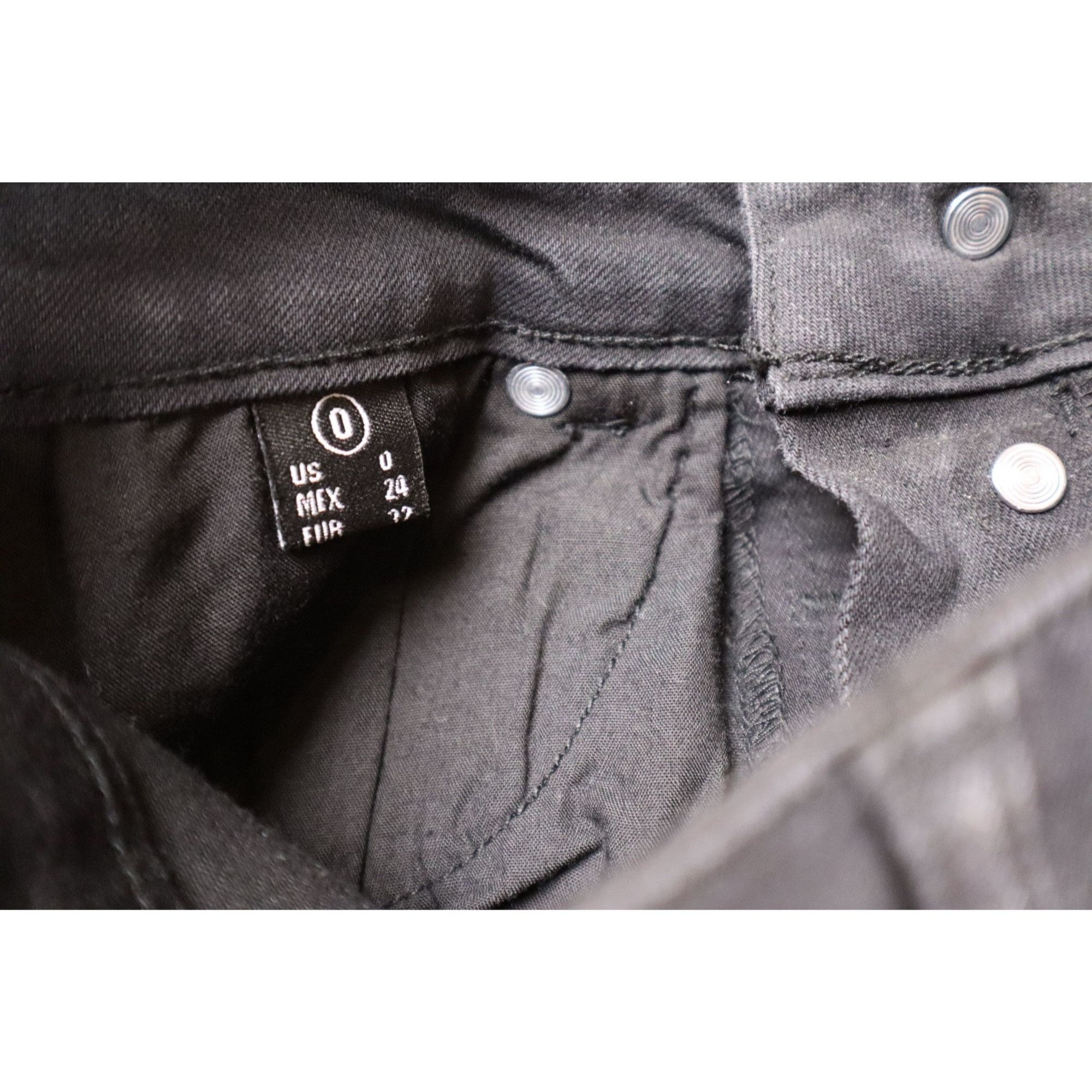 Other Enjean High-Rise Black Skinny Jeans – Button Fly, Distressed Size 25" / US 0 / IT 36 - 4 Thumbnail