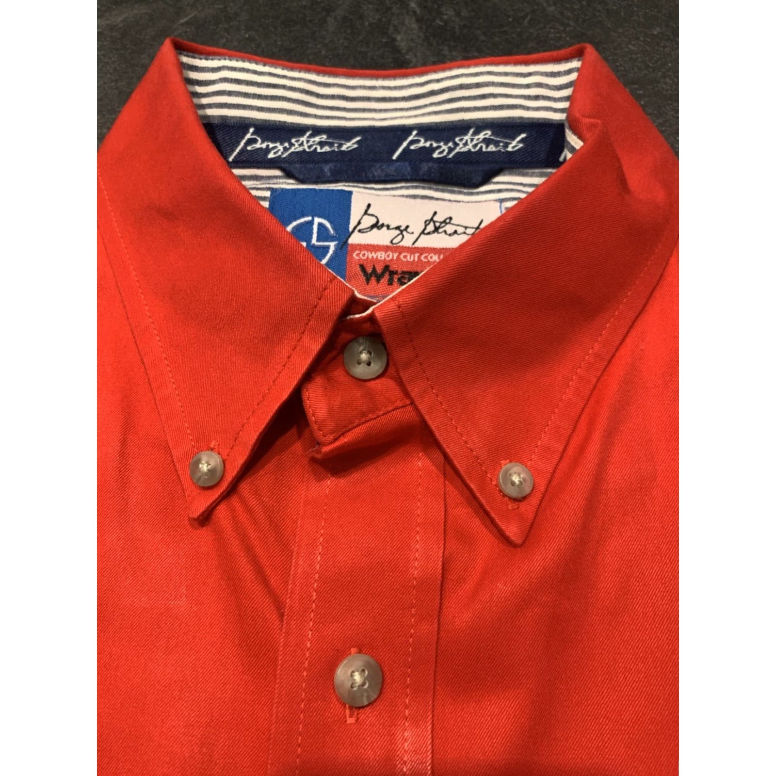 Wrangler George Strait Wrangler Cowboy Cut Button Down Shirt Mens Red XL L/S Size US XL / EU 56 / 4 - 6 Thumbnail