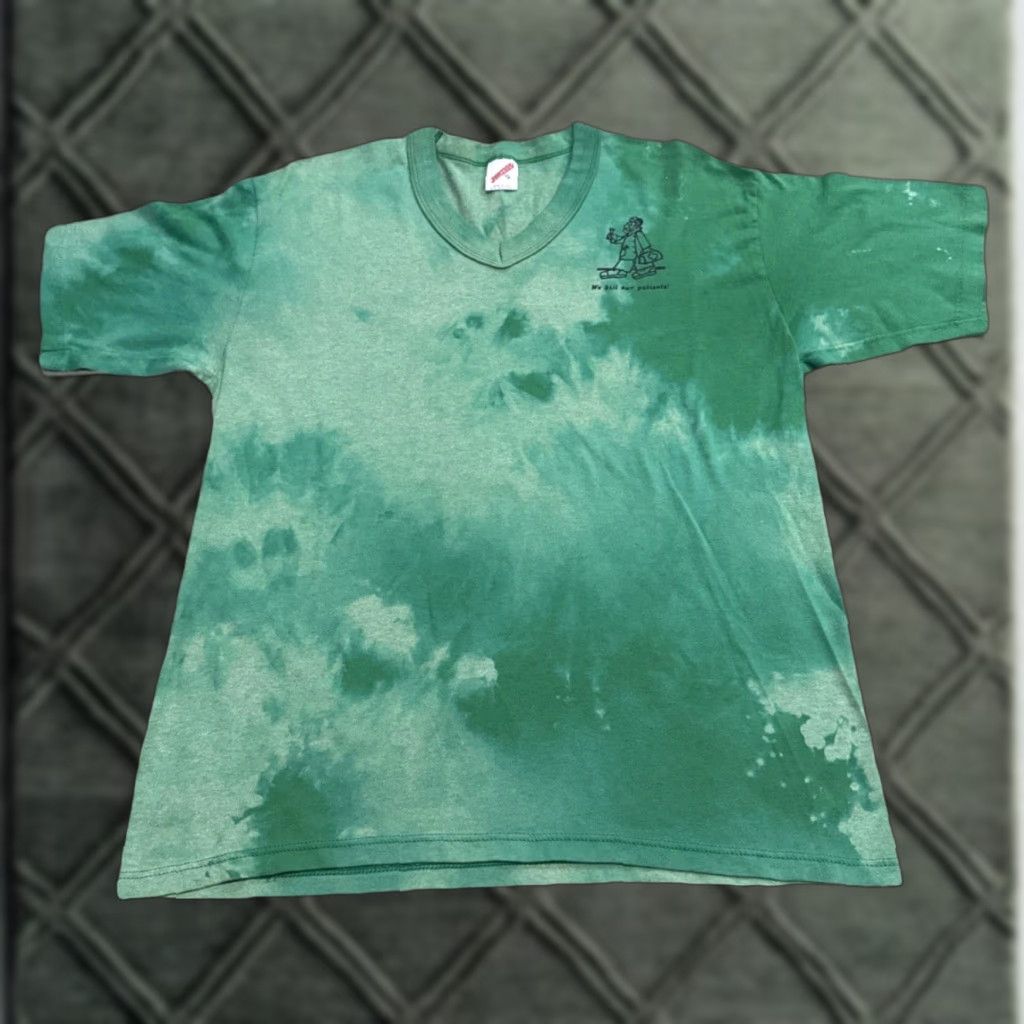 Jerzees VINTAGE 80s Bug & Lawn Doctor Funny Green Faded Distressed T-Shirt XL Mens Jerzees Regular Green Distressed 80s Funny T-Shirt Size US XL / EU 56 / 4 - 1 Thumbnail