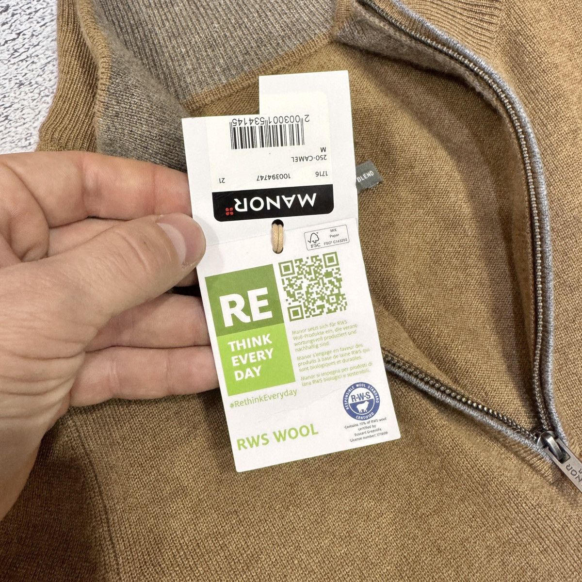 Other Manor Man Cashmere Blend Wool RWS M Switzerland Size US M / EU 48-50 / 2 - 7 Thumbnail