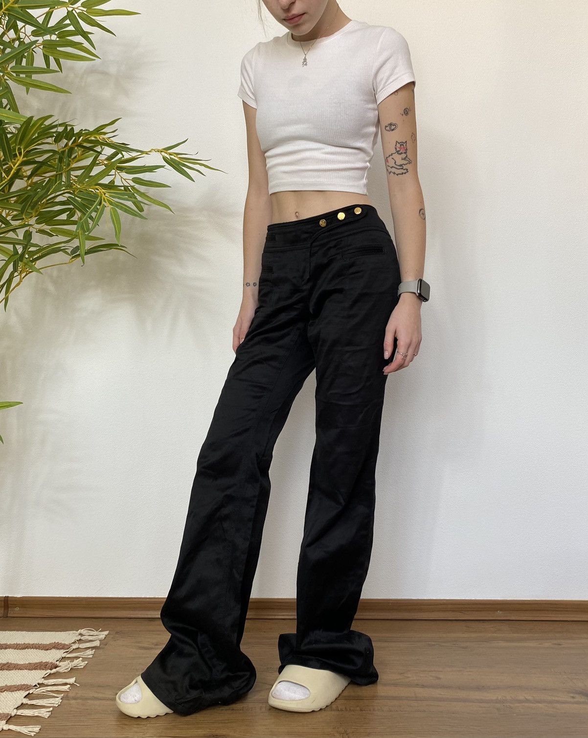 Roberto Cavalli ROBERTO CAVALLI CLASIC FLARE TROUSERS Size 28" / US 6 / IT 42 - 1 Thumbnail