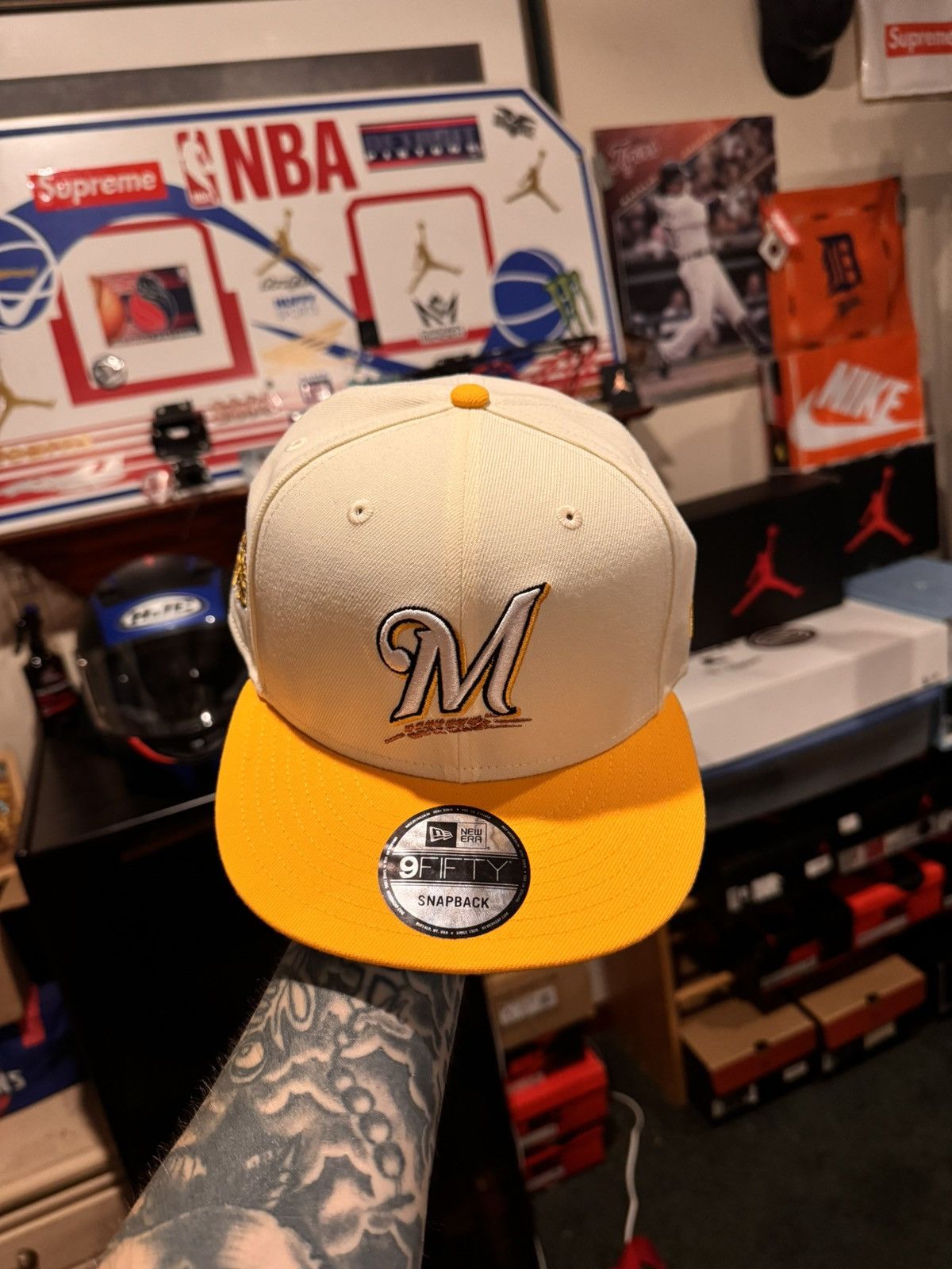 New Era New era 9fifty Milwaukee Bruins Milwaukee brewers snapback Size ONE SIZE - 2 Thumbnail
