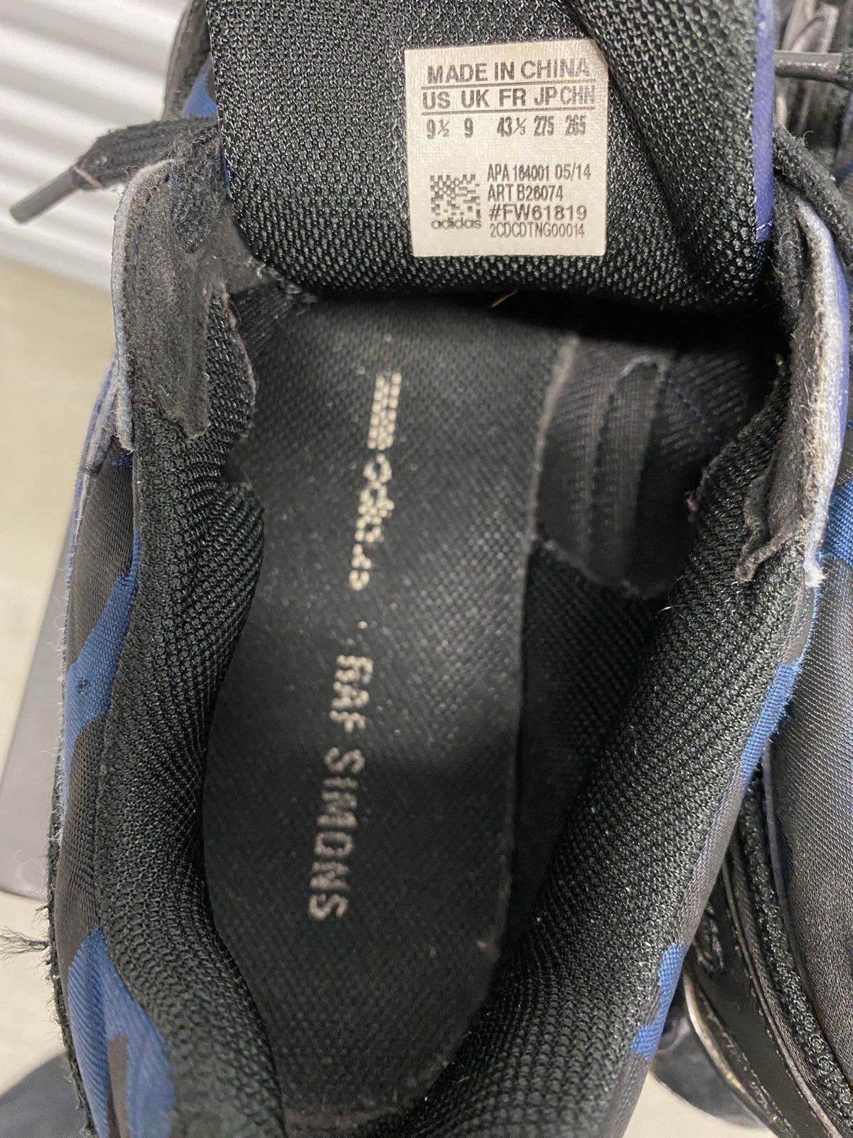 Adidas × Raf Simons 2014 ADIDAS RAF SIMONS BOUNCE BR BLUE CAMO - sz 9.5 Size US 9.5 / EU 42-43 - 12 Thumbnail