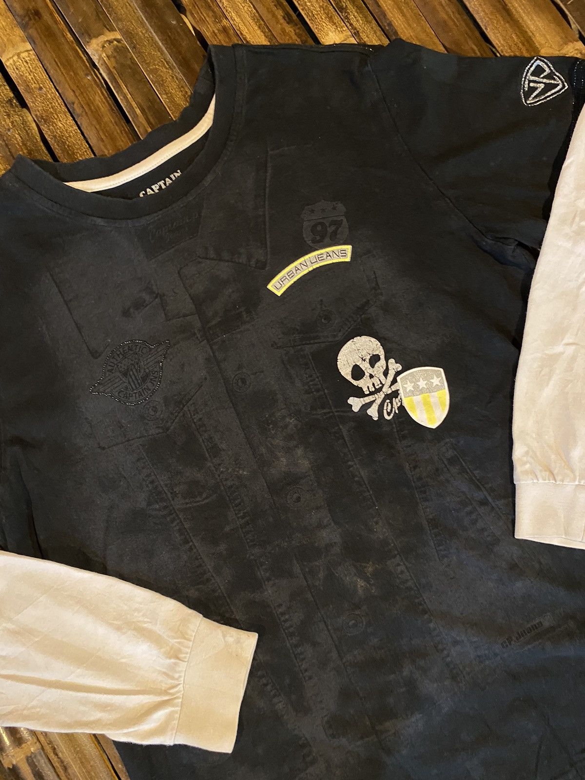 Japanese Brand CAPTAIN PAPA PUNKS STYLE LONG SLEEVE Size US M / EU 48-50 / 2 - 2 Thumbnail