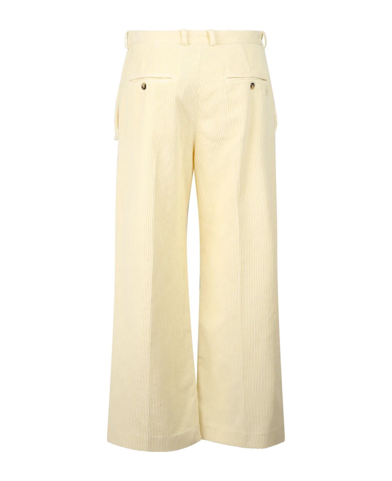 Kenzo o1y1025 Casual Pant in Pastel Yellow Size 26" / US 2 / IT 38 - 2 Thumbnail