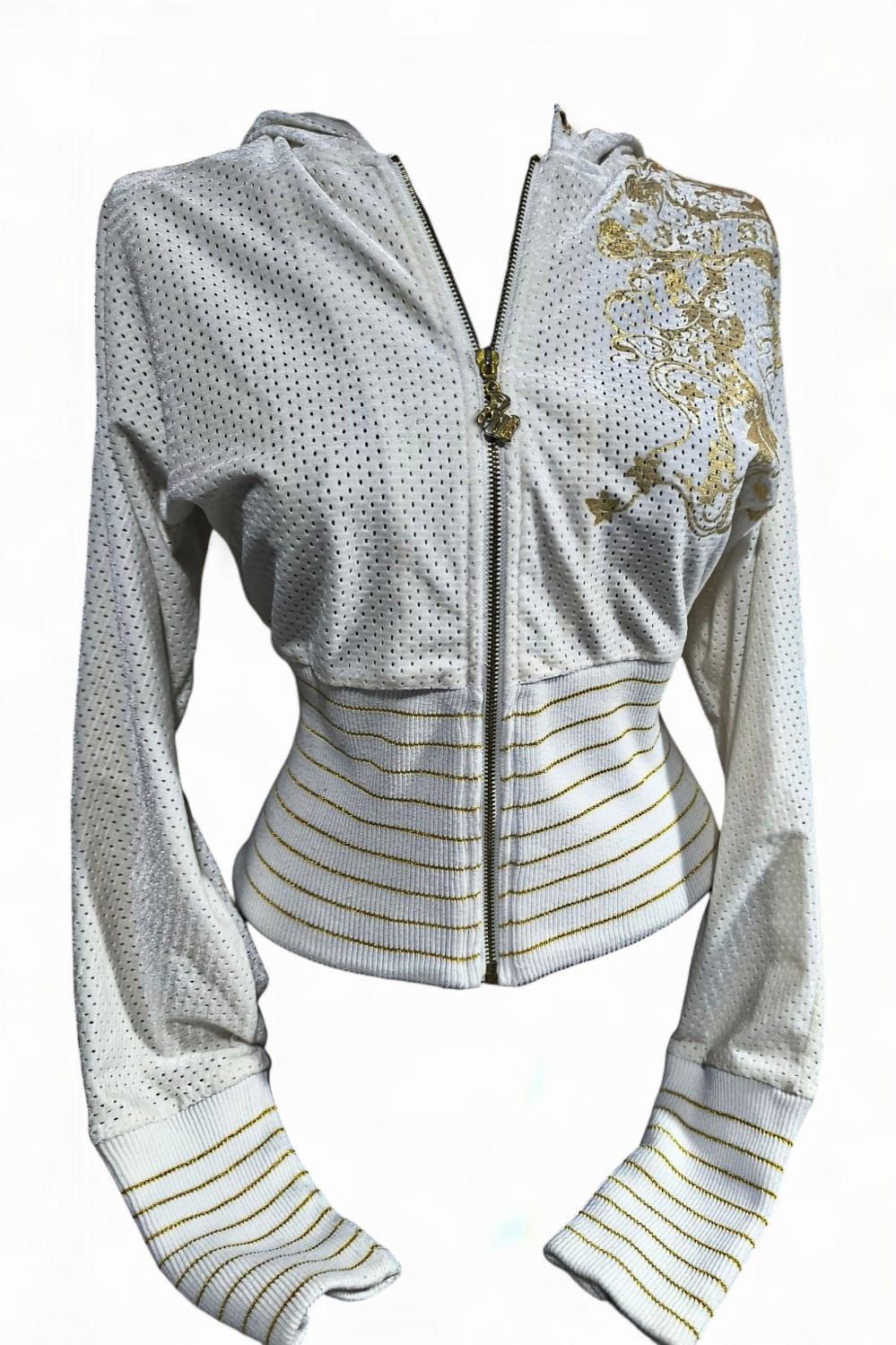 Hysteric Glamour rocawear crop swag baddie zip hoodie fitted glitter bling Size M / US 6-8 / IT 42-44 - 1 Thumbnail