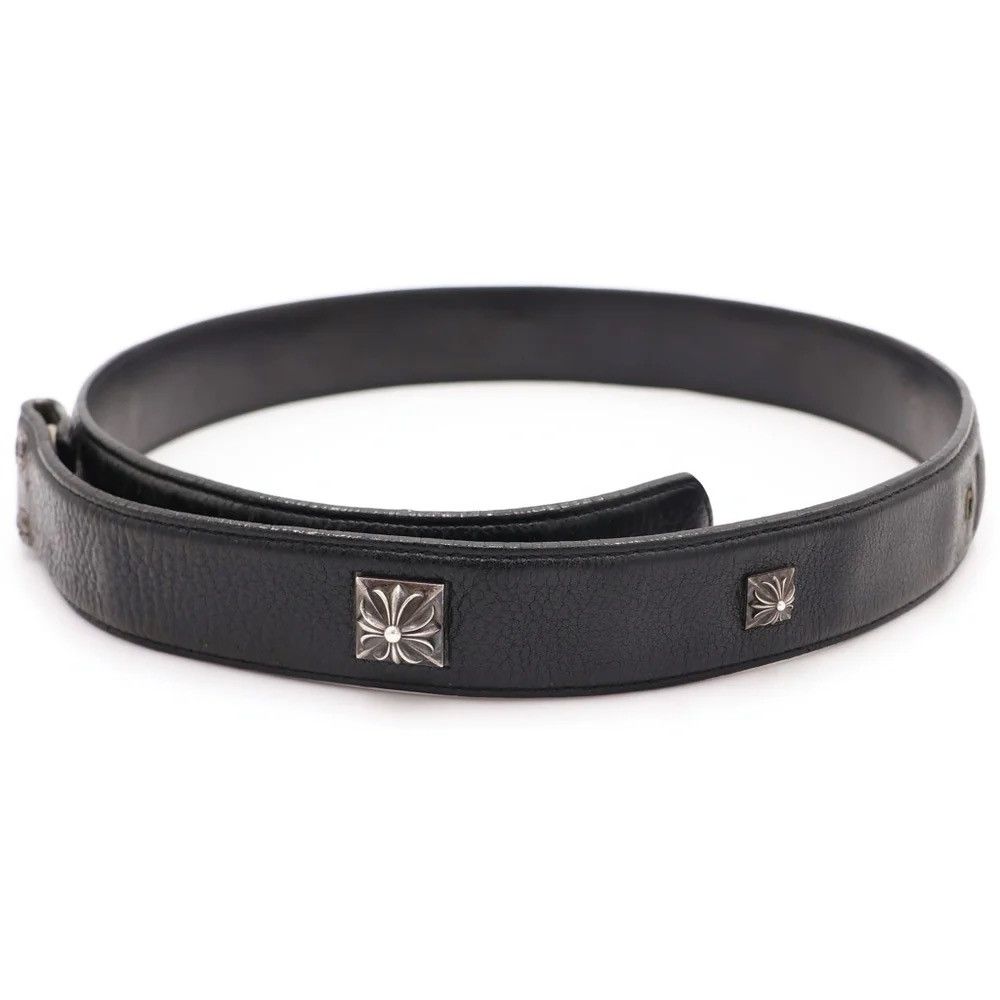Chrome Hearts 34inch Chrome Hearts PYRAMID LEATHER Belt 1.5 Size ONE SIZE - 1 Thumbnail