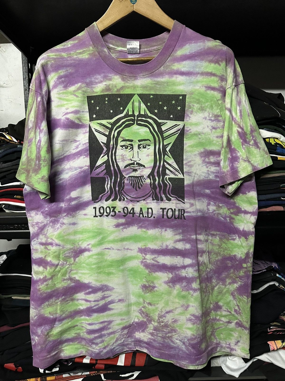 Band Tees × Vintage Vintage 90s A D Philomena Marano Tour Single Stitch Tee Size US XL / EU 56 / 4 - 1 Thumbnail