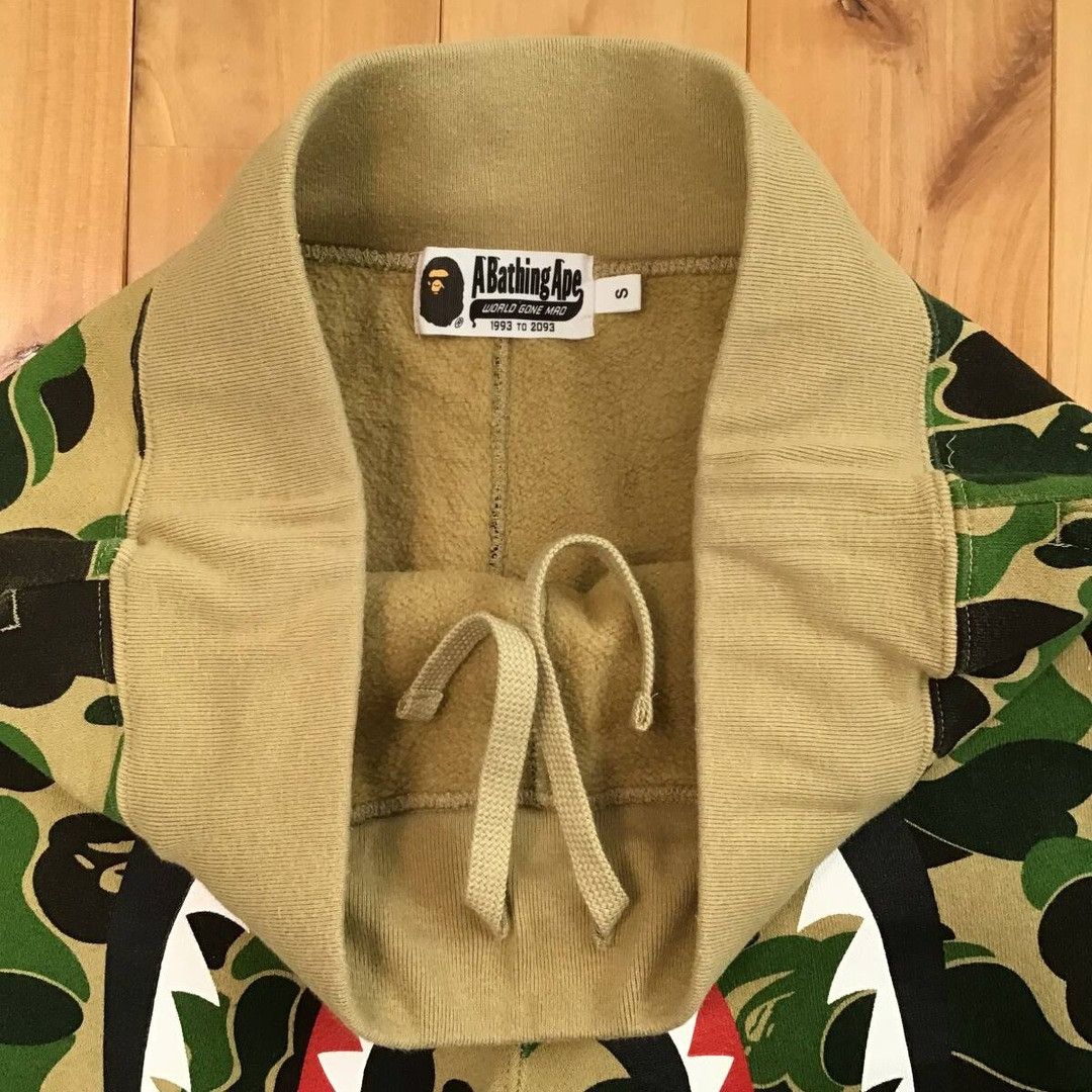 Bape BAPE Shark sweat shorts ABC camo green a bathing ape ★size S Size US 30 / EU 46 - 6 Thumbnail
