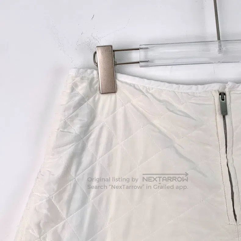 Dior Dior White diamond plaid bee embroidered mulberry silk cas Size 25" / US 0 / IT 36 - 3 Thumbnail
