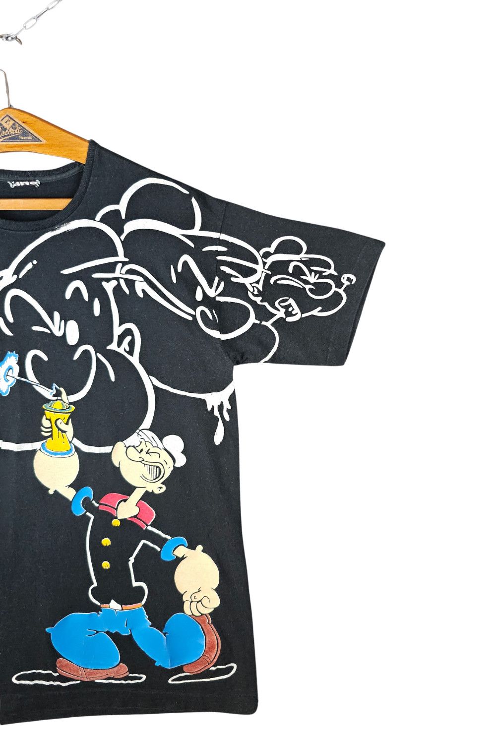 Vintage 1994 Popeye “Graffiti/Drip” Tee - Single Stitch Size US L / EU 52-54 / 3 - 3 Thumbnail