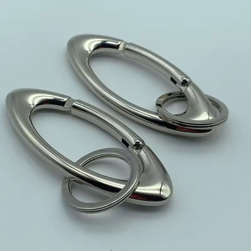 Other oval logo metal black chrome steel Carabiner Size ONE SIZE - 4 Thumbnail