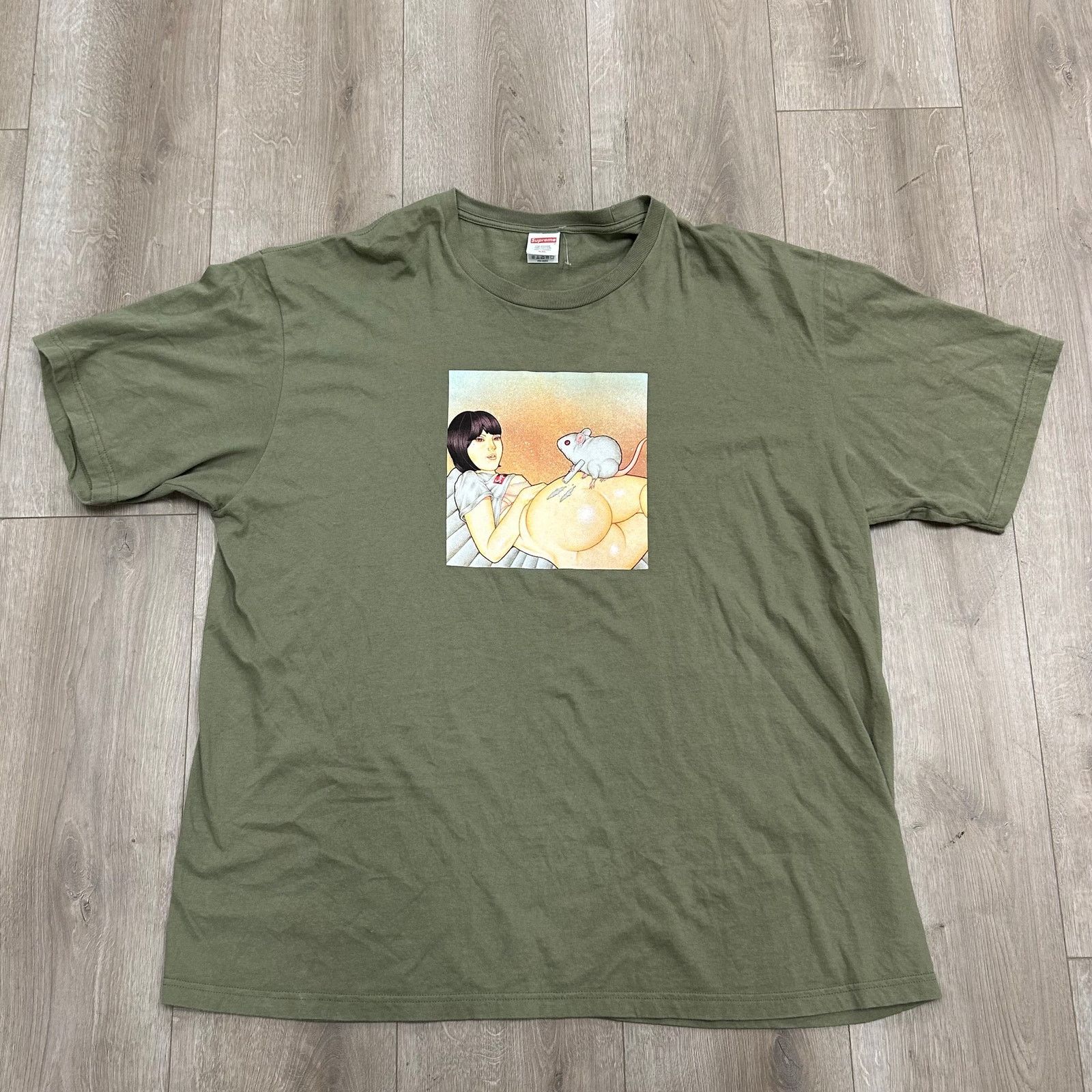 Supreme Supreme Mouse Tee (SS25) Olive T Shirt Streetwear Rare XXL Size US XXL / EU 58 / 5 - 1 Thumbnail