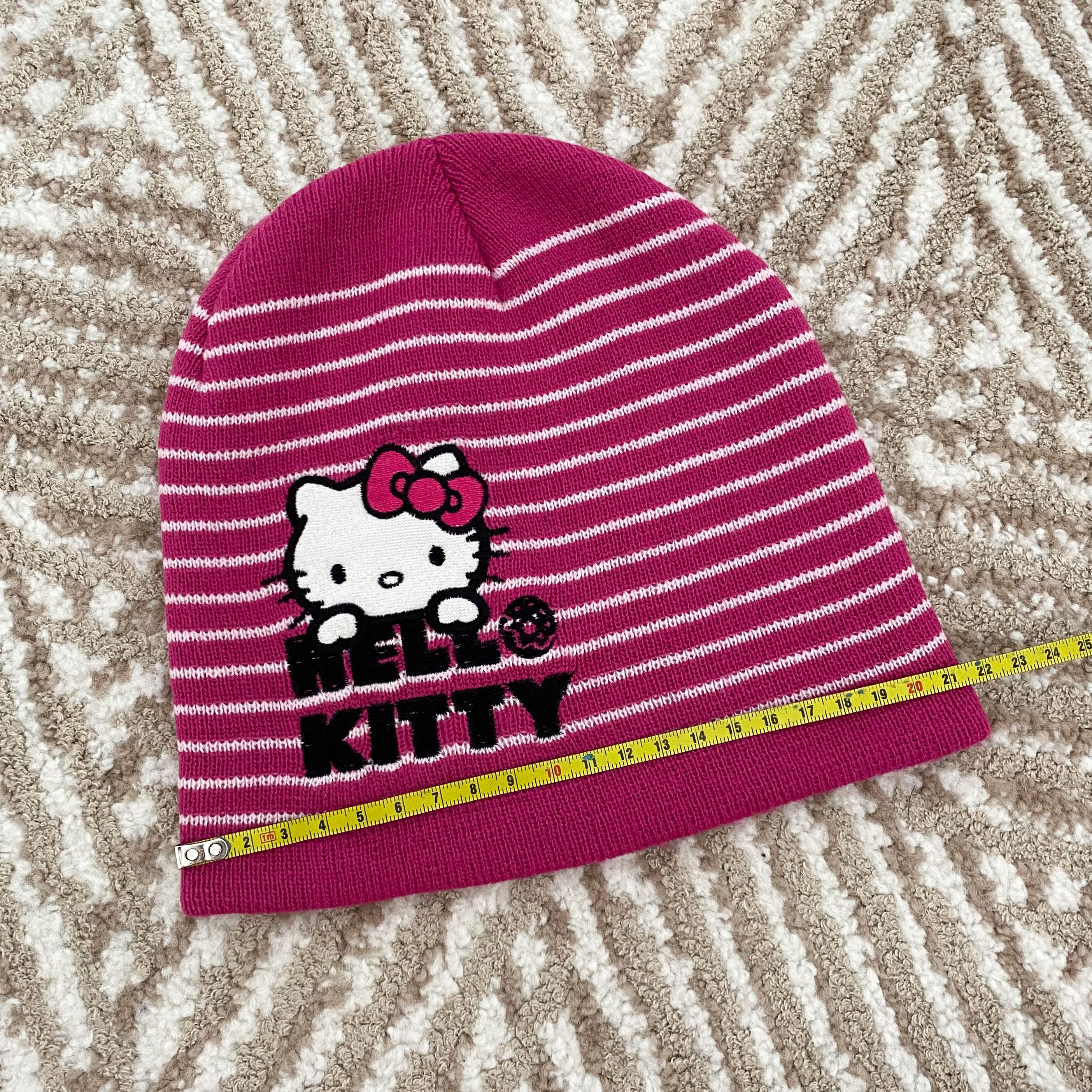 Anime Vintage y2k Hello Kitty Beanie Hat Size ONE SIZE - 3 Thumbnail