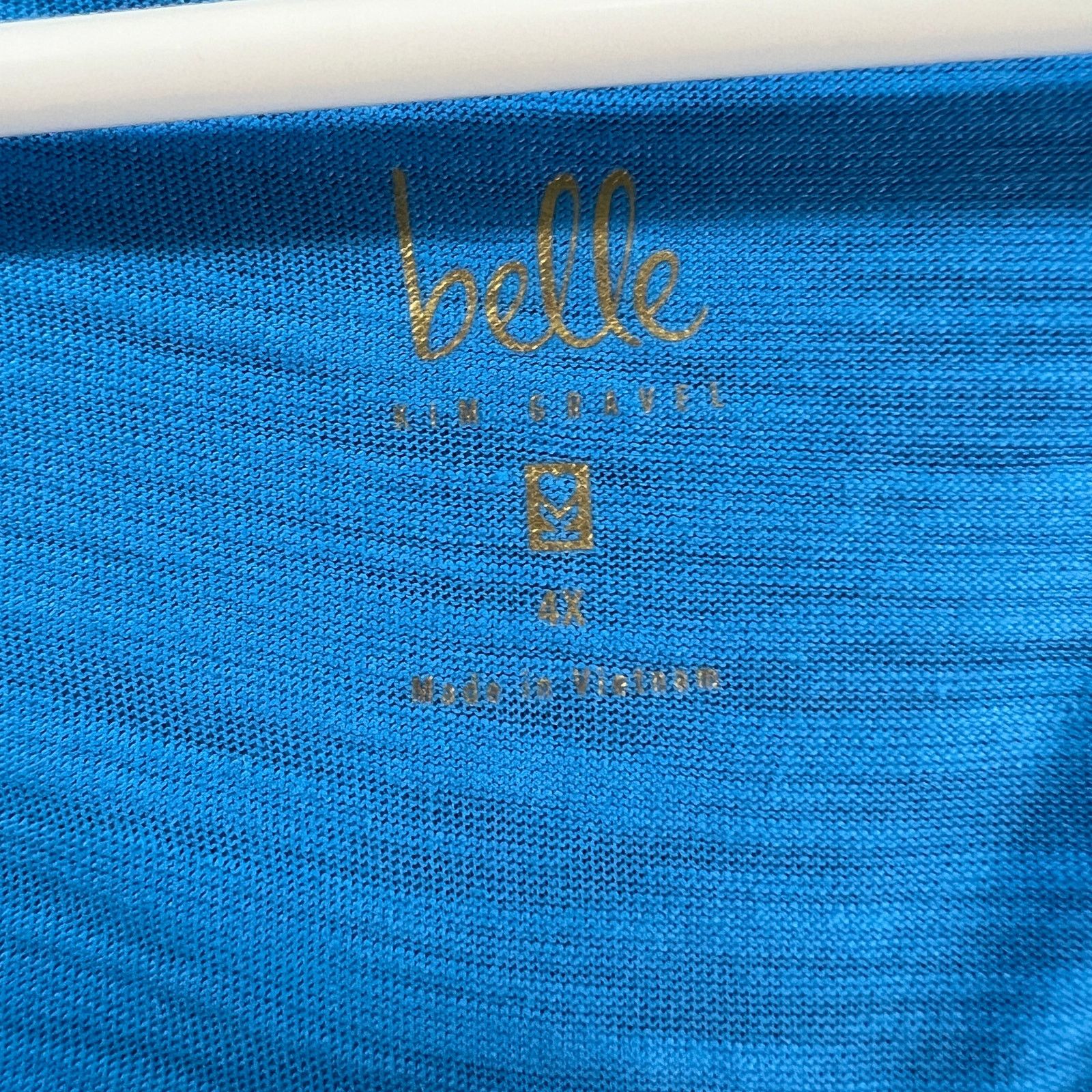 Other Belle by Kim Gravel Slub Knit Flirty Tee Ocean Reef Size 4X Size 4XL / US 24-26 - 3 Thumbnail